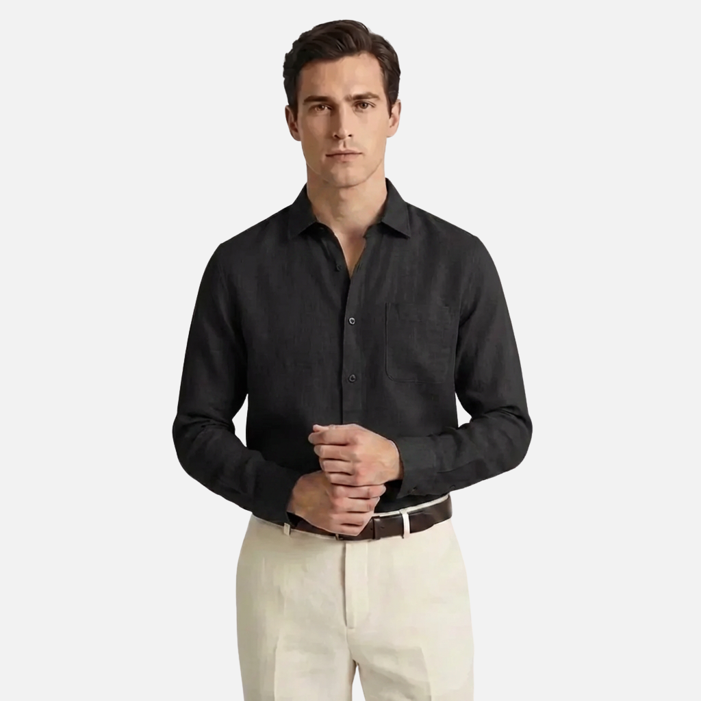 OLDMONEYLOOK | Men’s Refined Linen Shirt