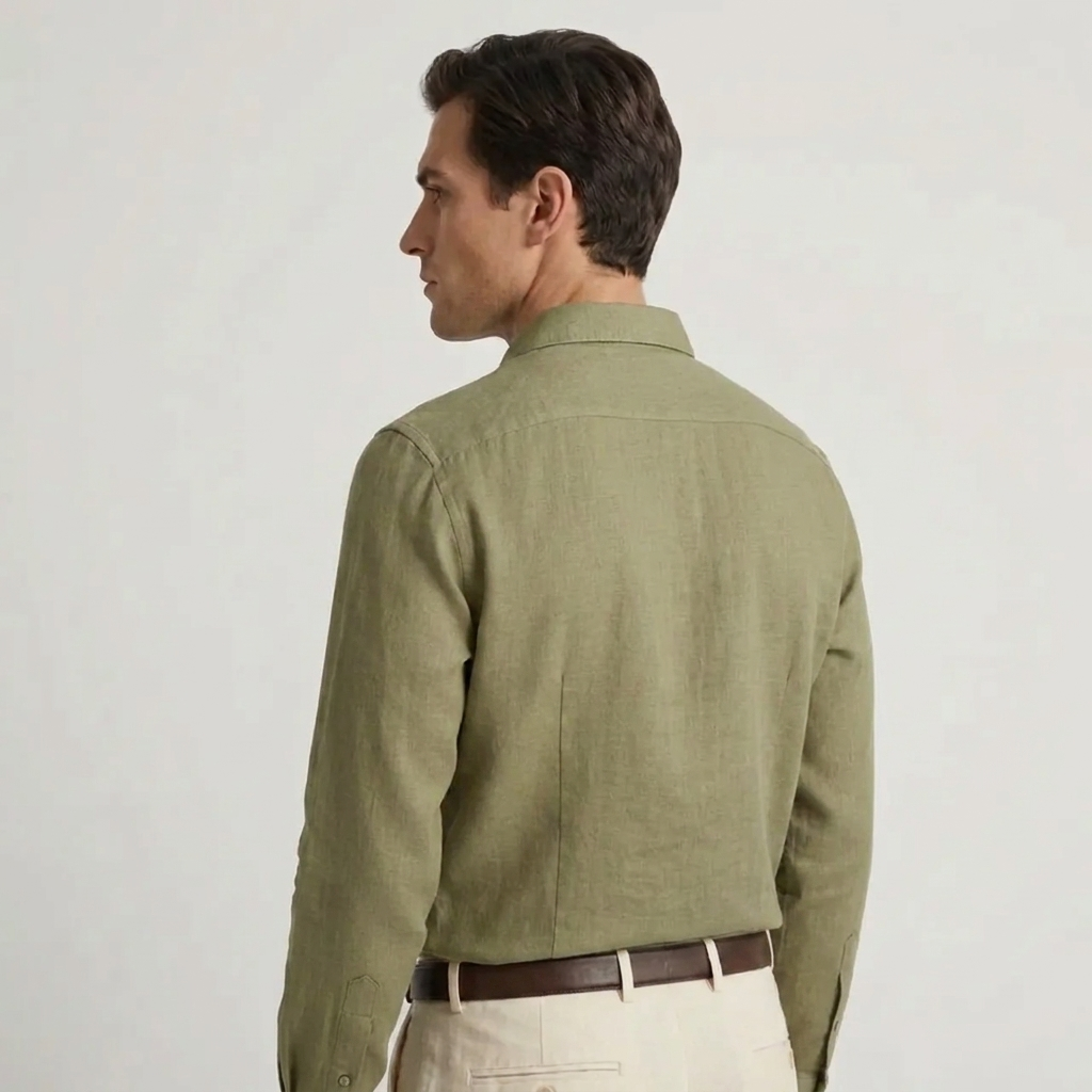 OLDMONEYLOOK | Men’s Refined Linen Shirt