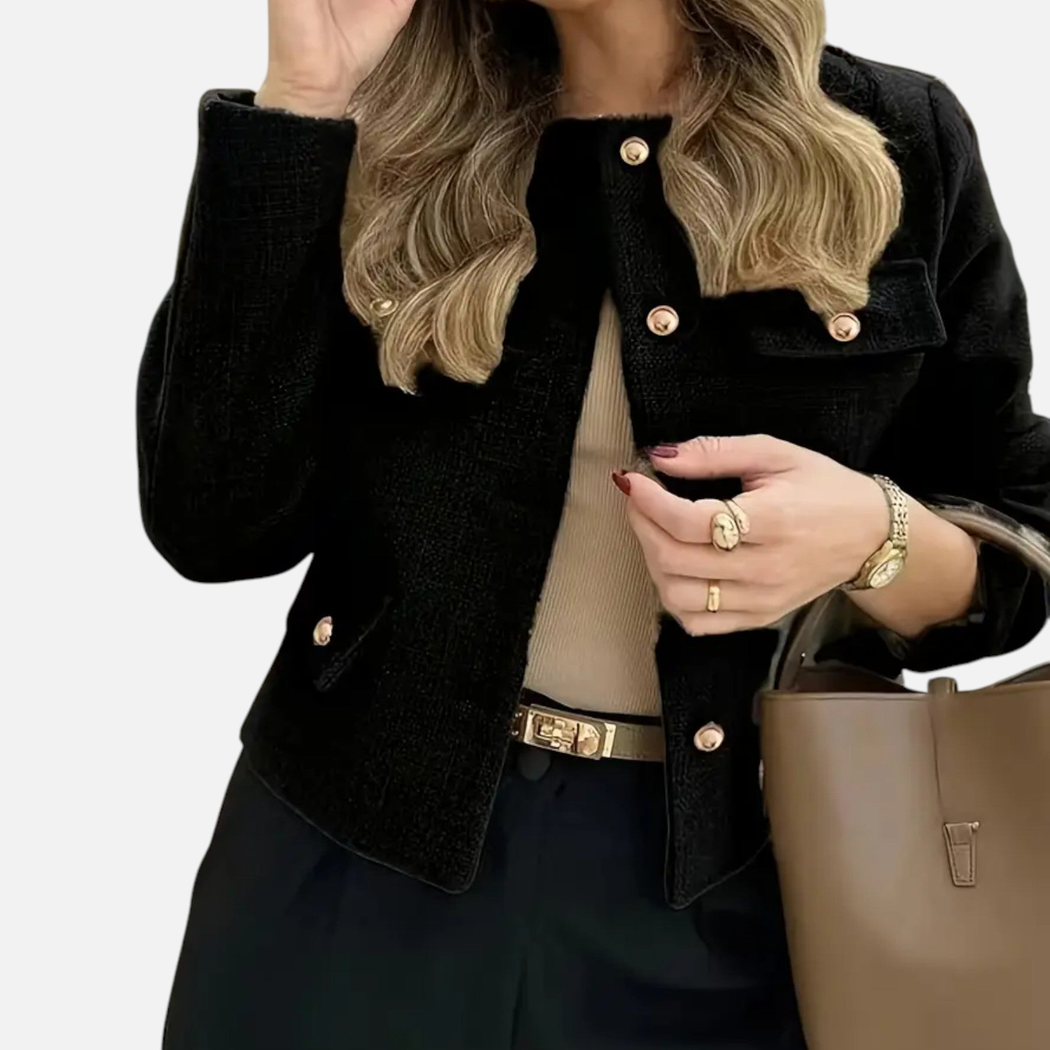 OldMoneyLook | Women’s Elegant Collarless Jacket