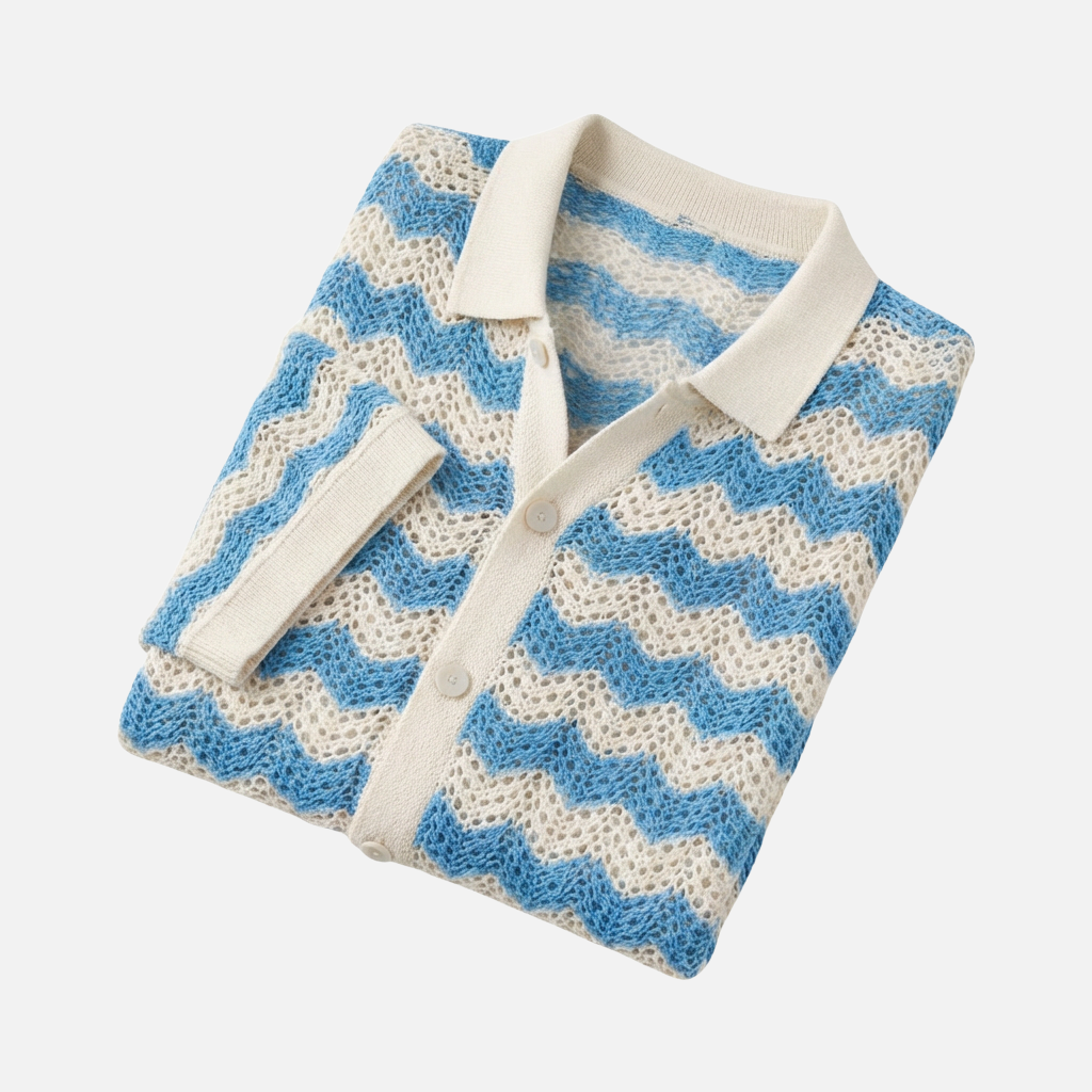 OLDMONEYLOOK | Men’s Refined Knit Polo Shirt