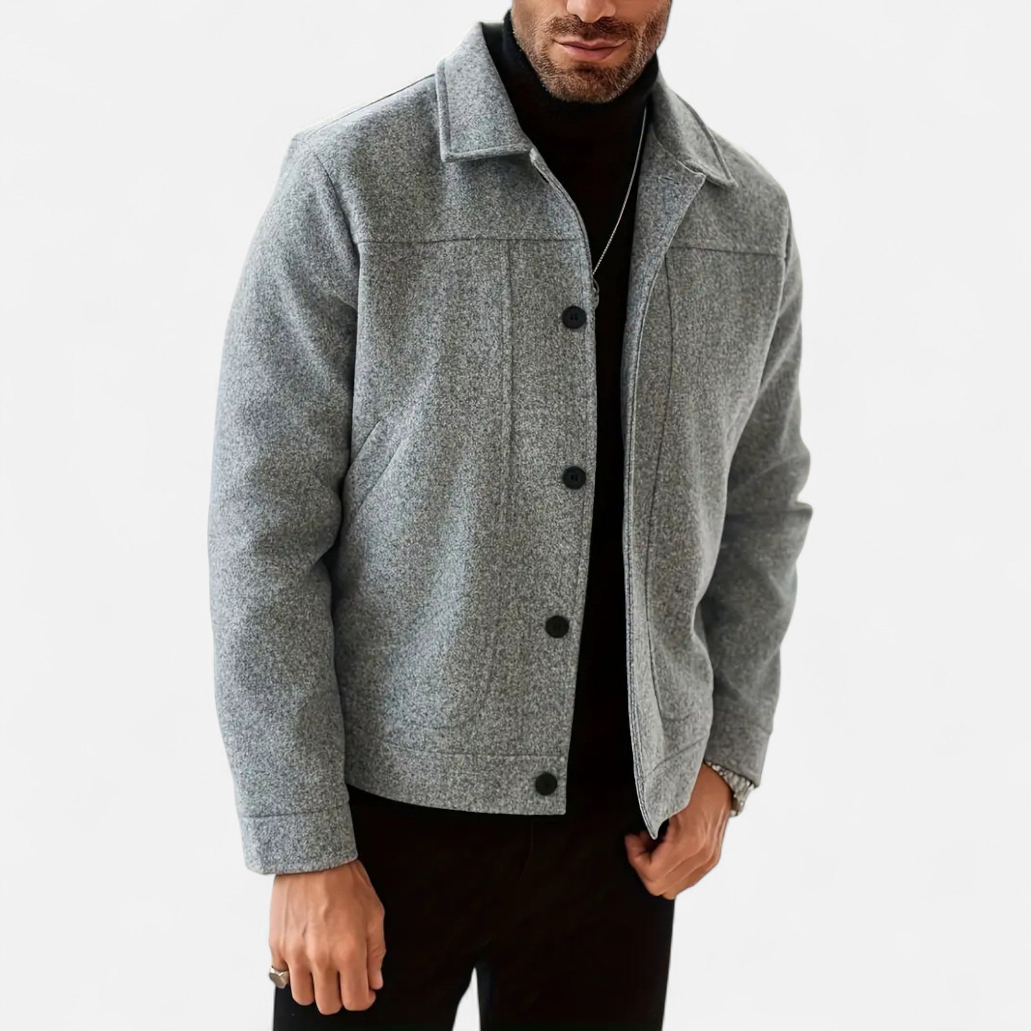 OldMoneyLook | Men’s Classic Button-Up Jacket