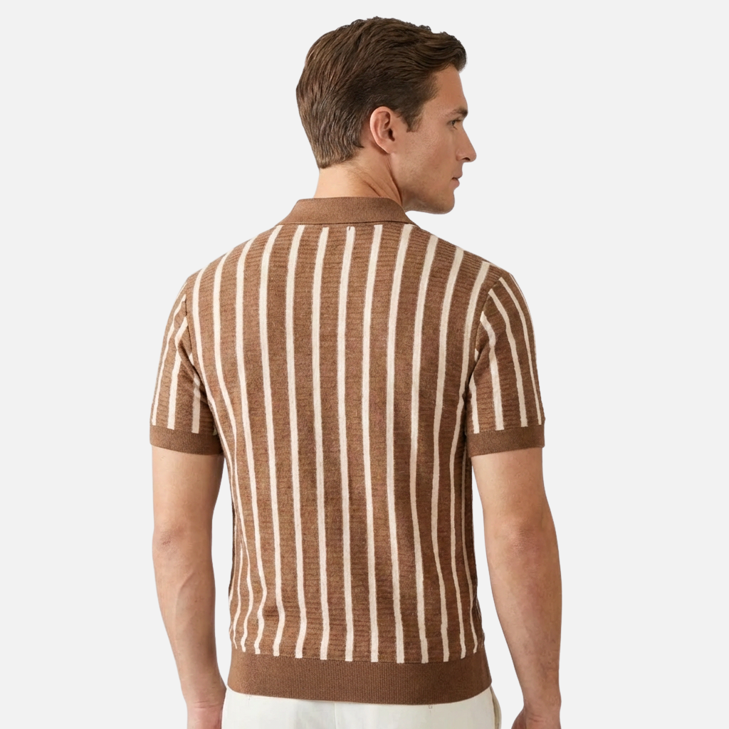 OLDMONEYLOOK | Men’s Classic Knit Polo Shirt