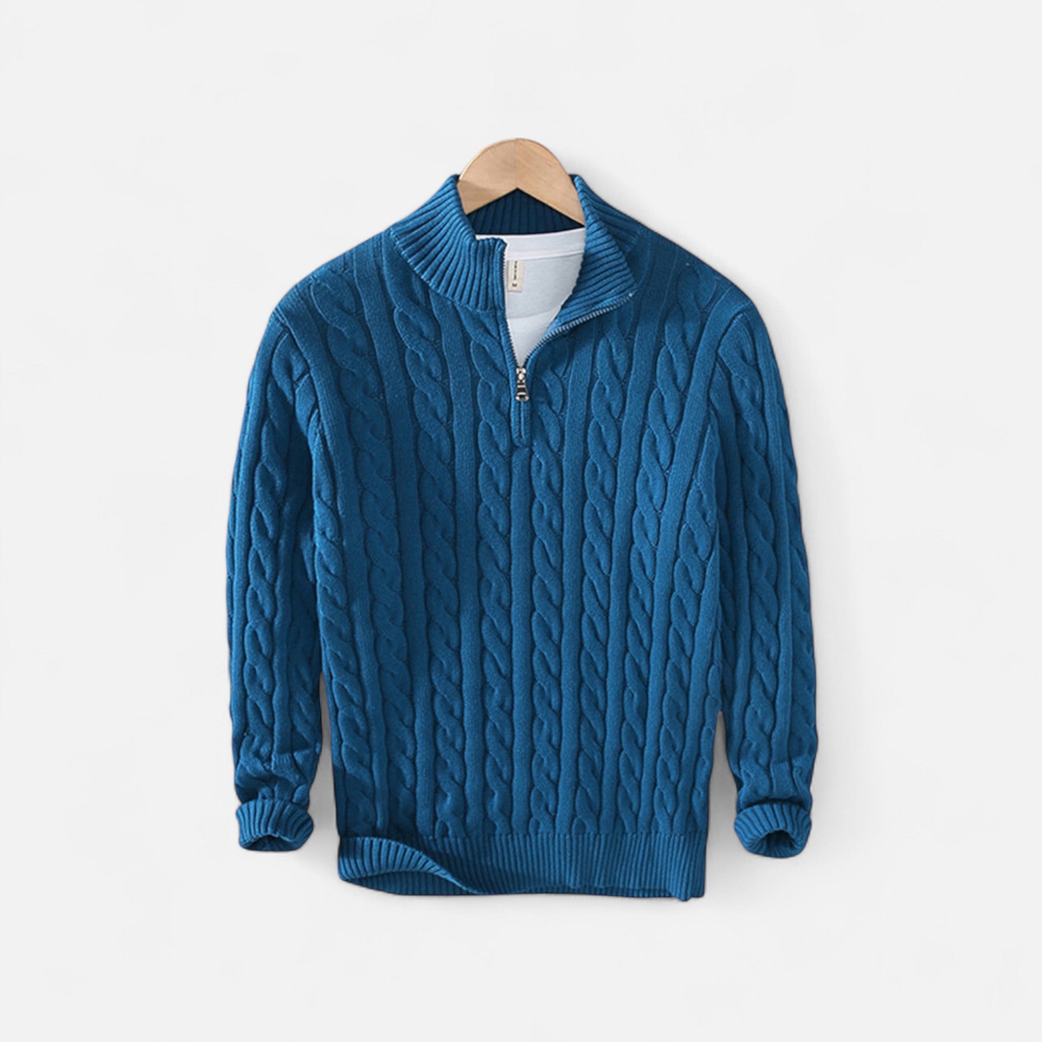 OldMoneyLook | Men’s Verbier Half-Zip Sweater