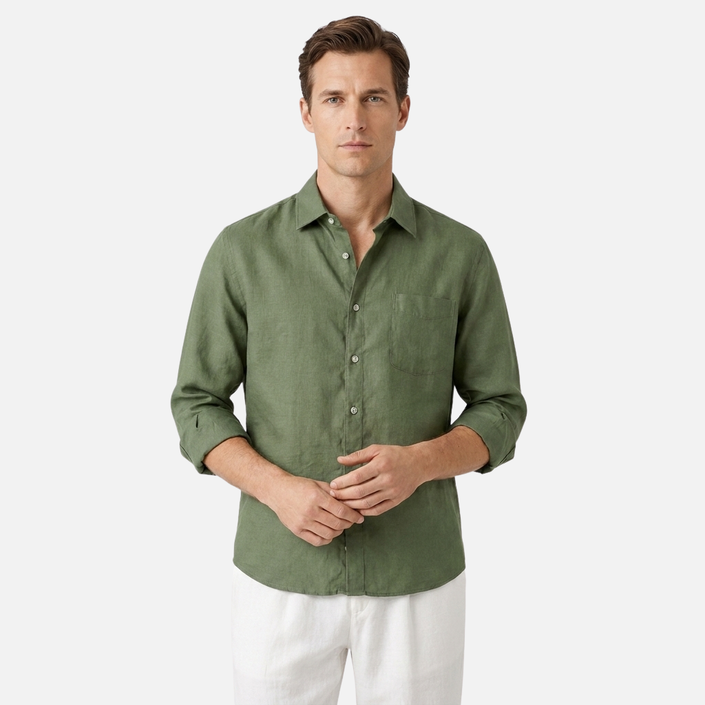 OLDMONEYLOOK | Men’s Classic Linen Shirt