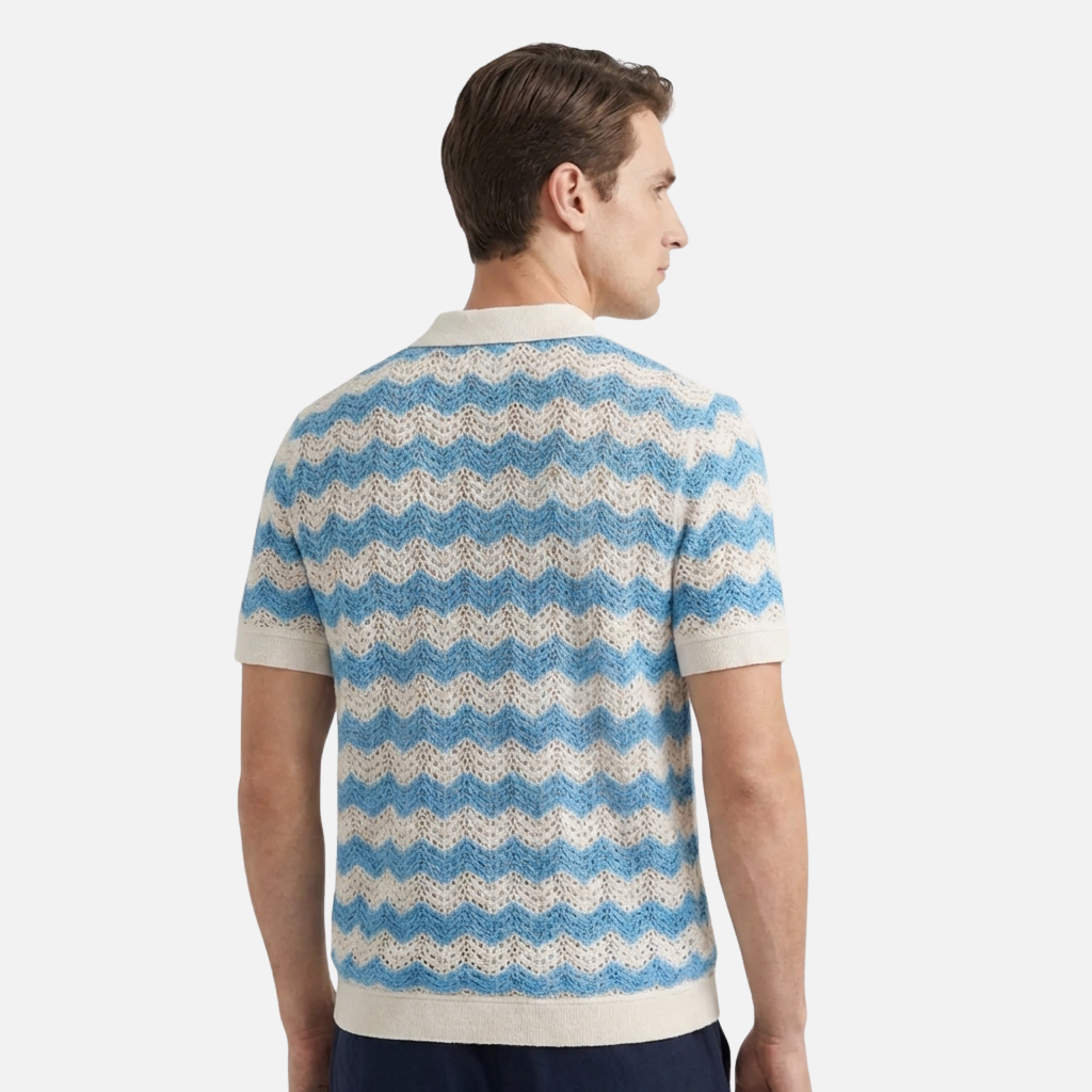 OLDMONEYLOOK | Men’s Refined Knit Polo Shirt