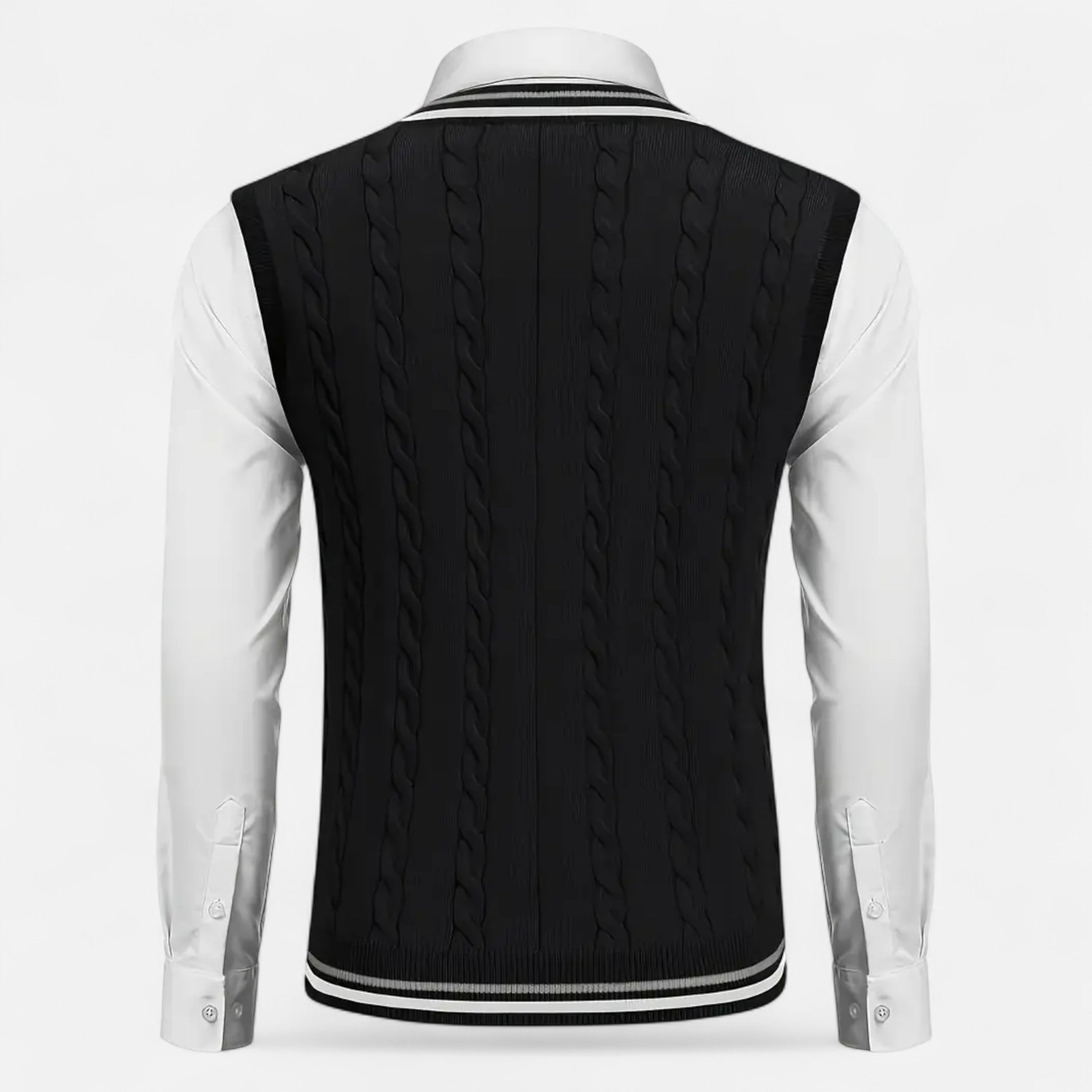 Men’s Knitted V-Neck Vest – Heritage Layers