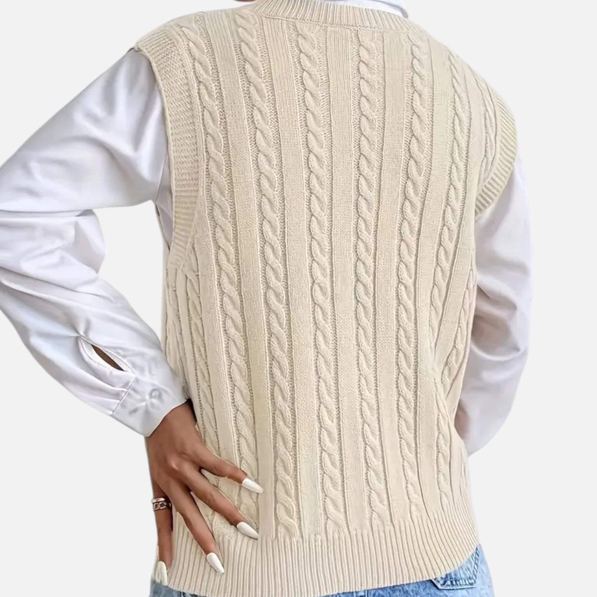 OldMoneyLook | Women’s Classic Knit Sweater Vest