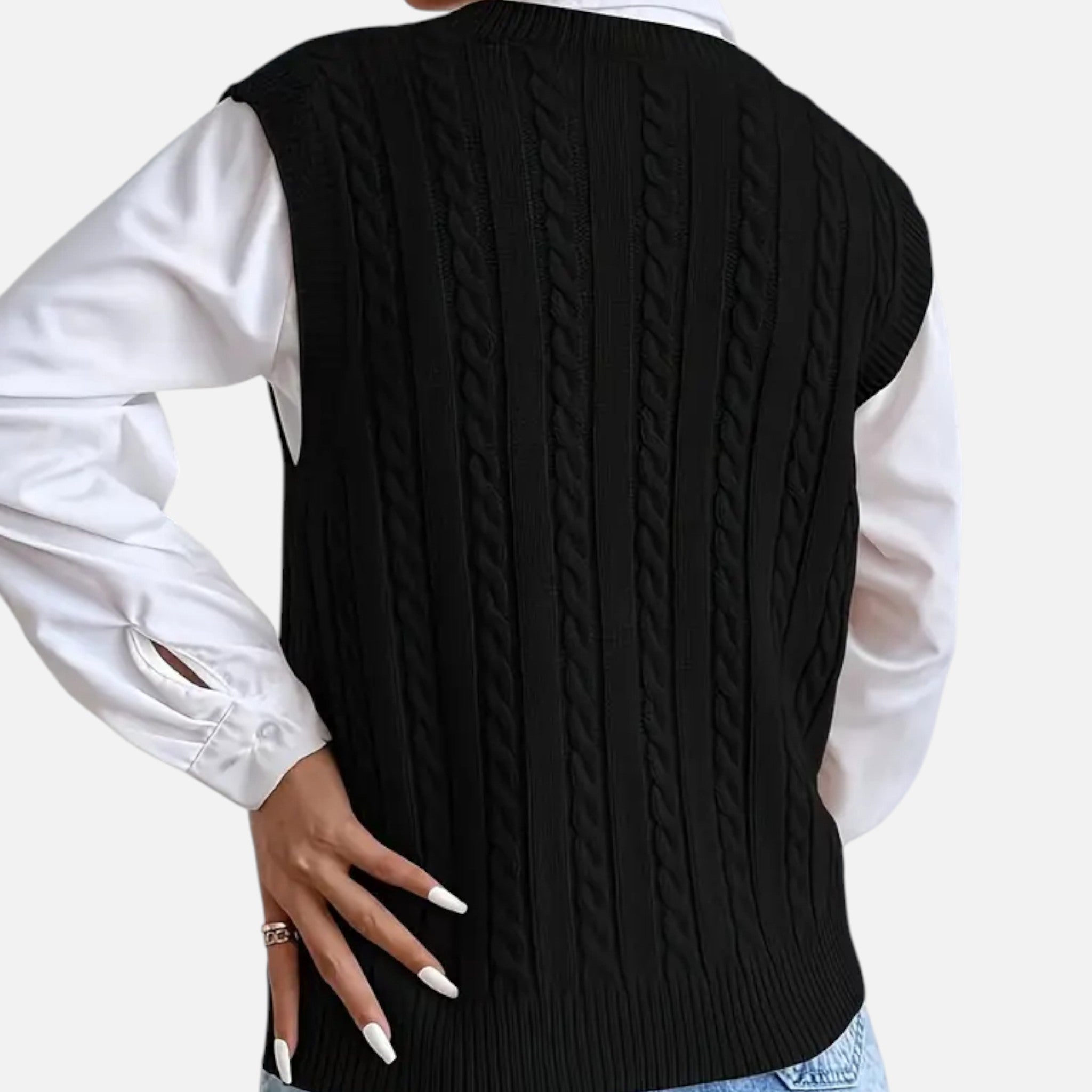 OldMoneyLook | Women’s Classic Knit Sweater Vest