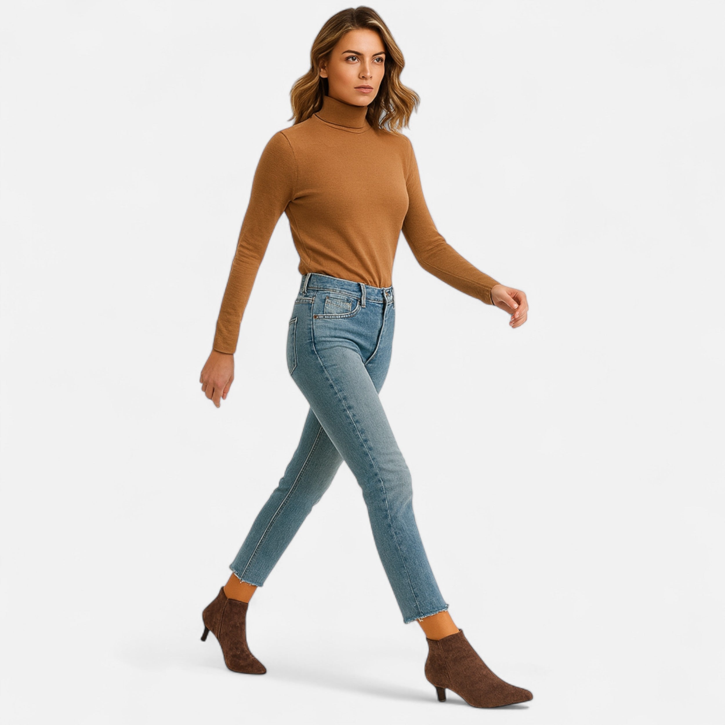 Women’s Kitten Heel Pointed Ankle Boots