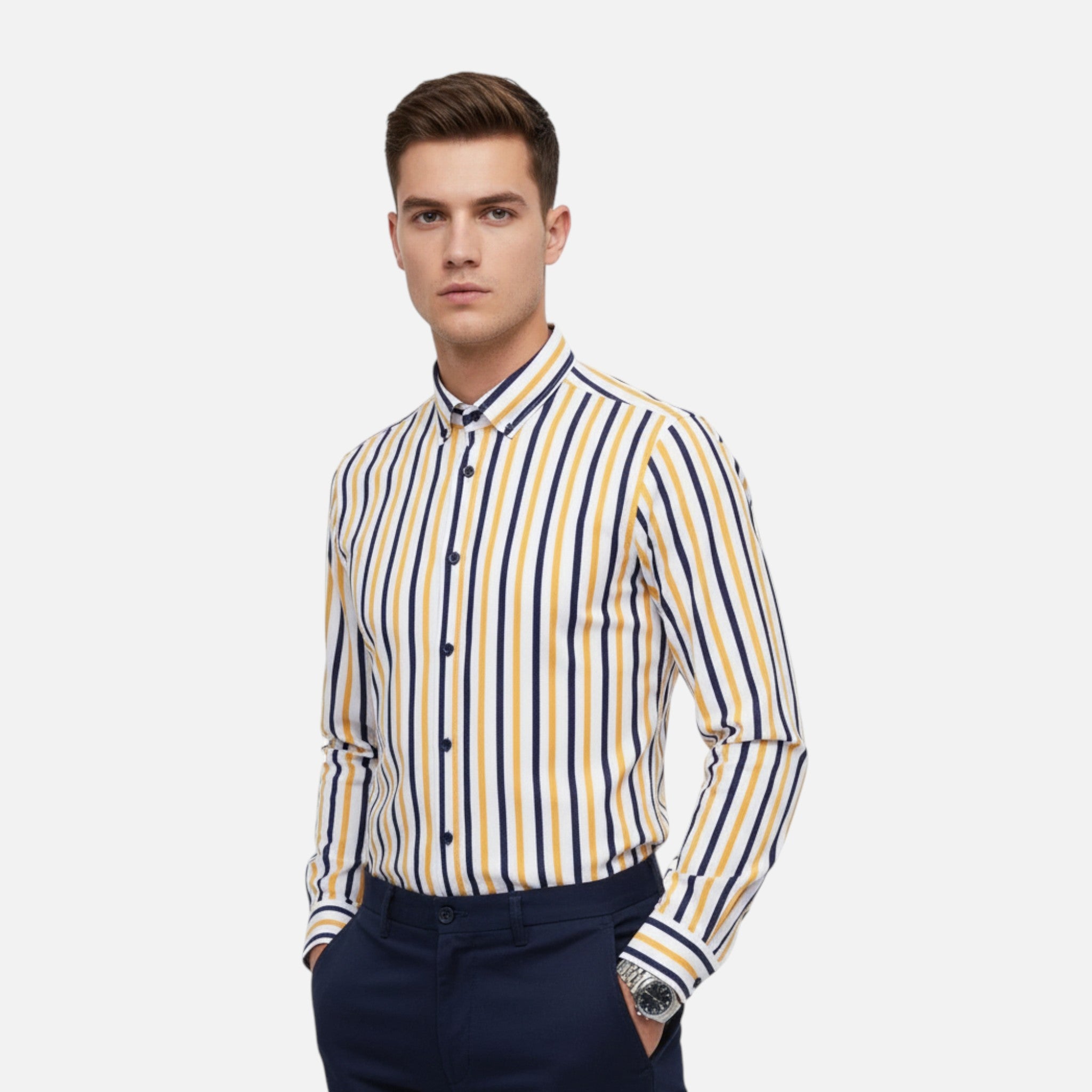 OldMoneyLook | Men’s Classic Striped Shirt