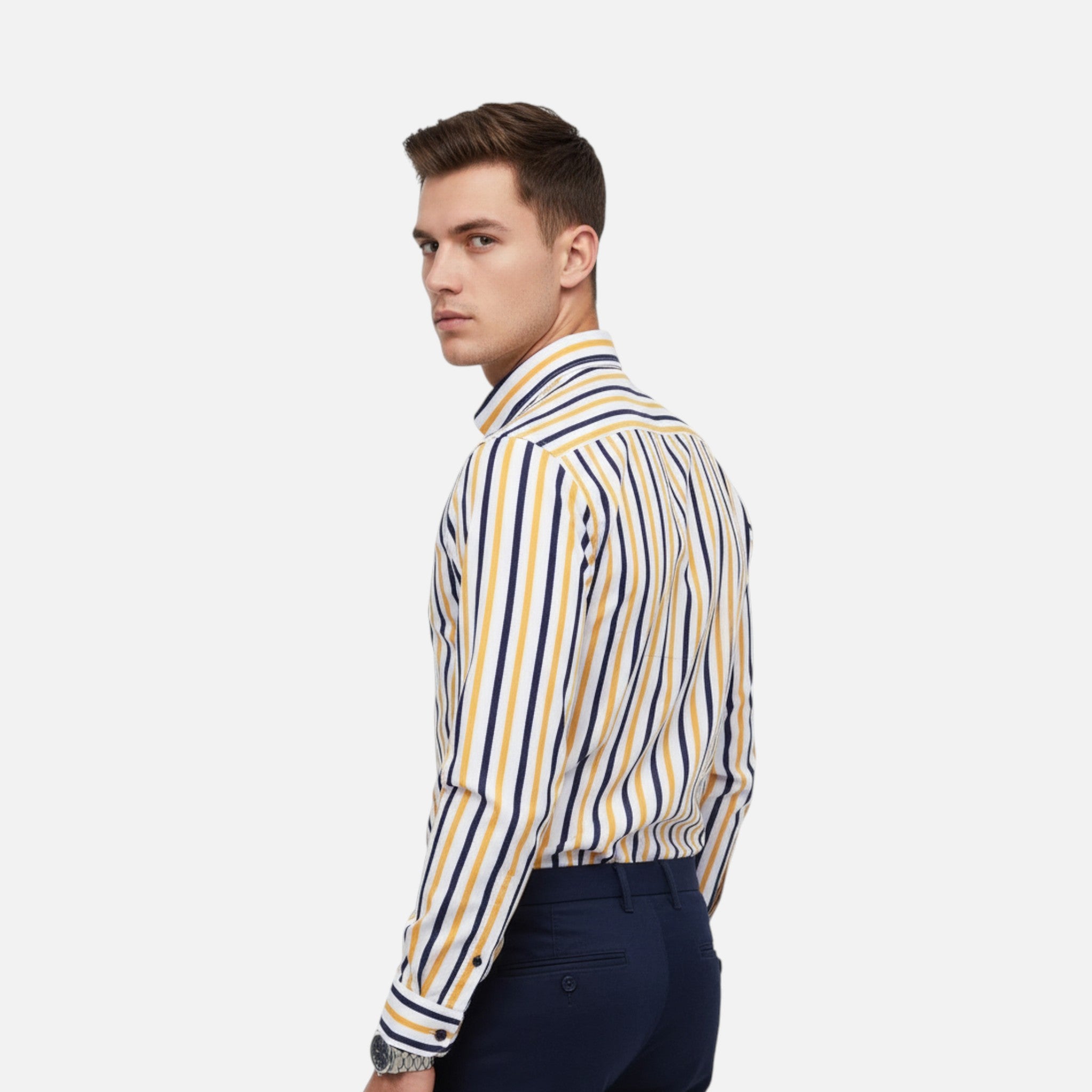 OldMoneyLook | Men’s Classic Striped Shirt