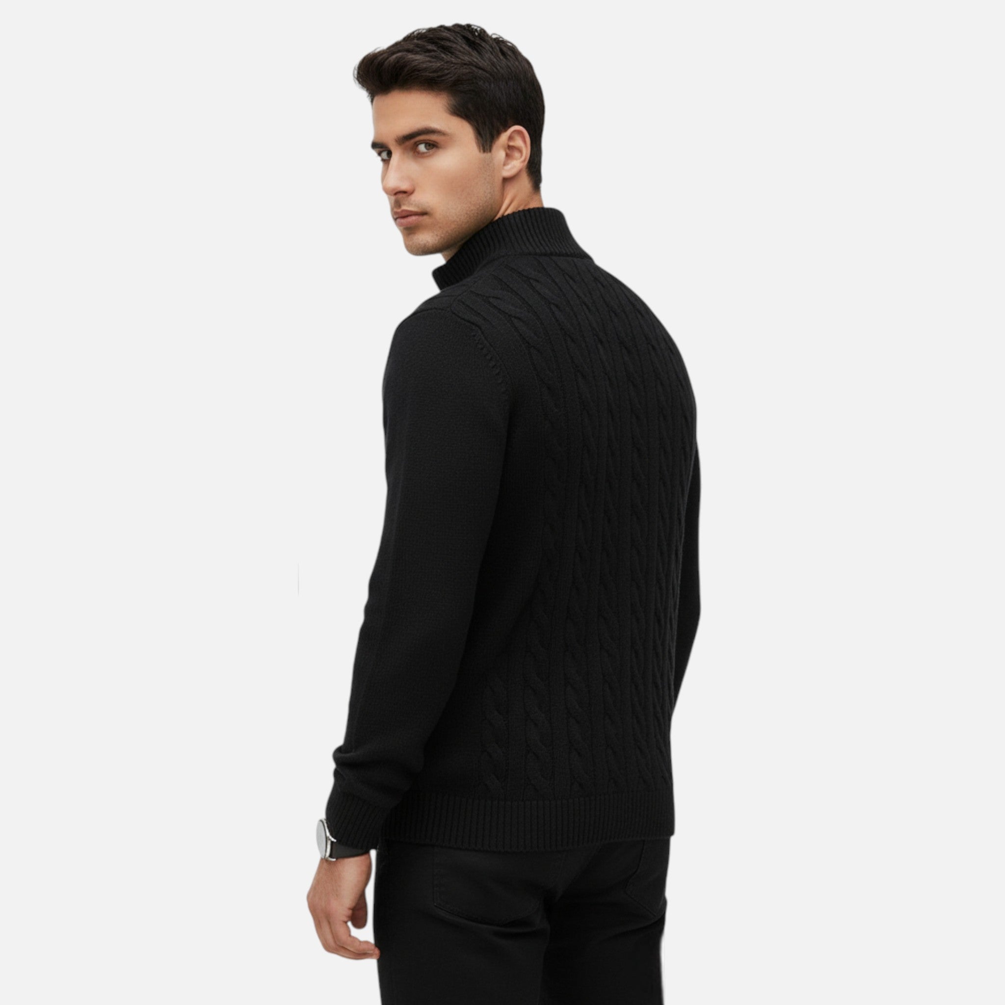 OldMoneyLook | Men’s Verbier Half-Zip Sweater