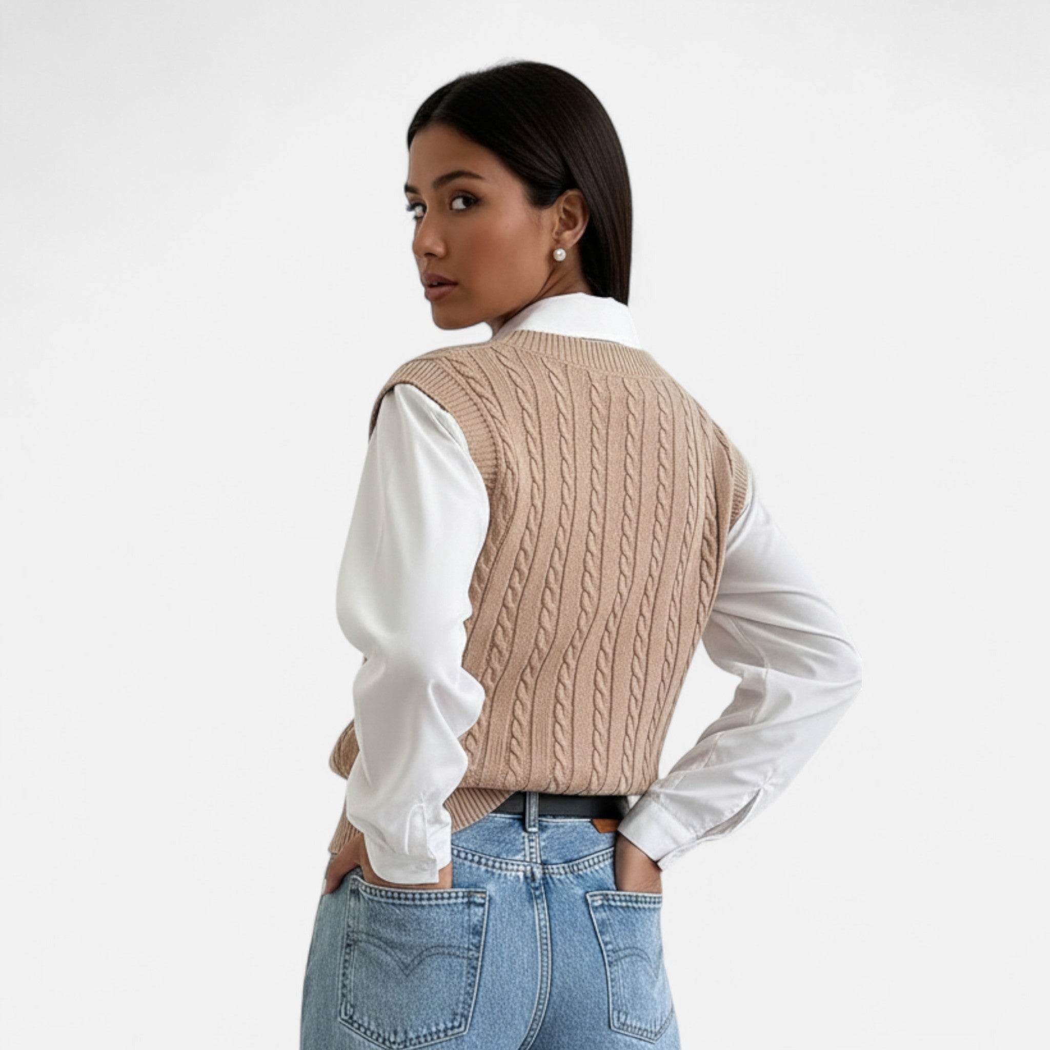 OldMoneyLook | Women’s Classic Knit Sweater Vest