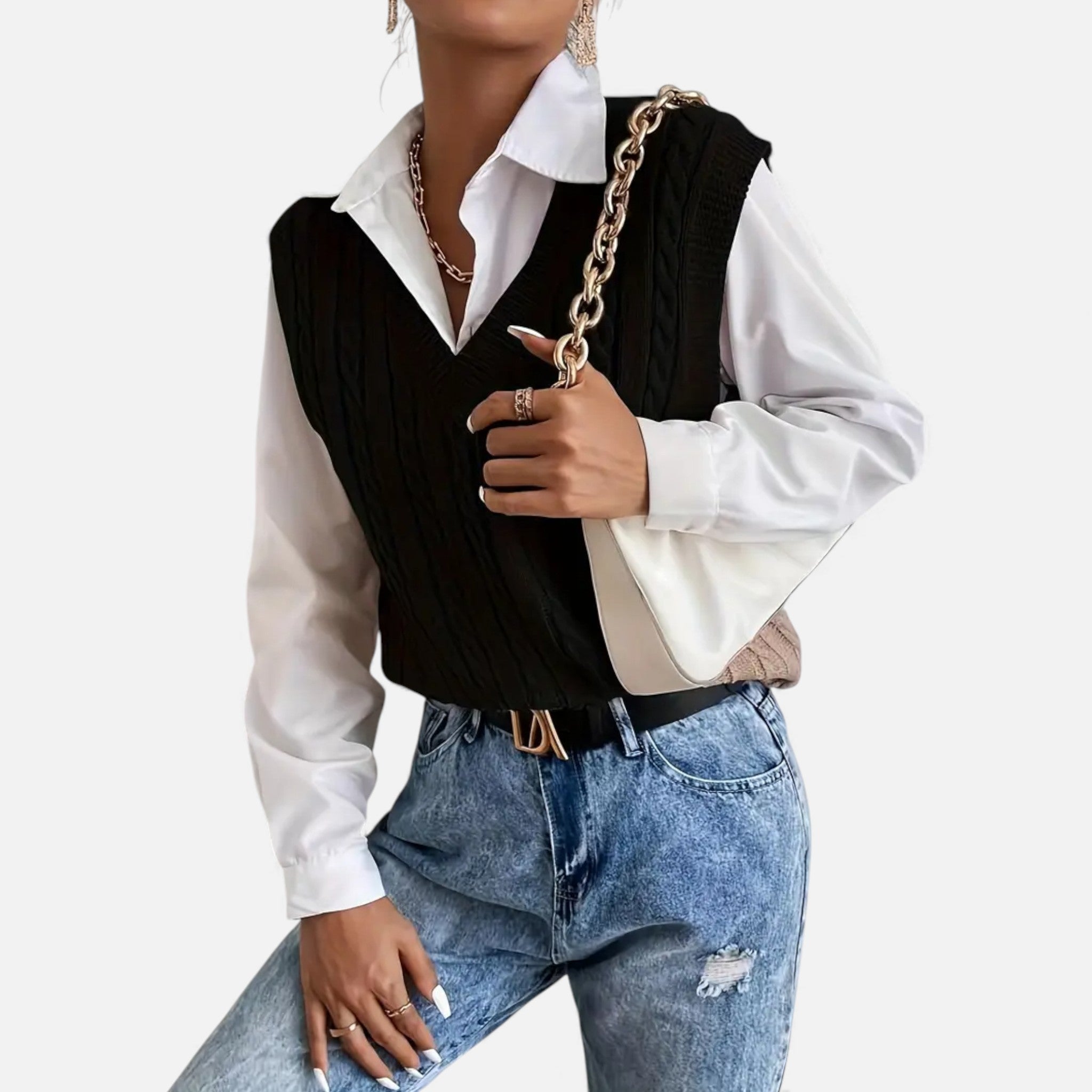 OldMoneyLook | Women’s Riviera Soft-Knit Sleeveless Vest