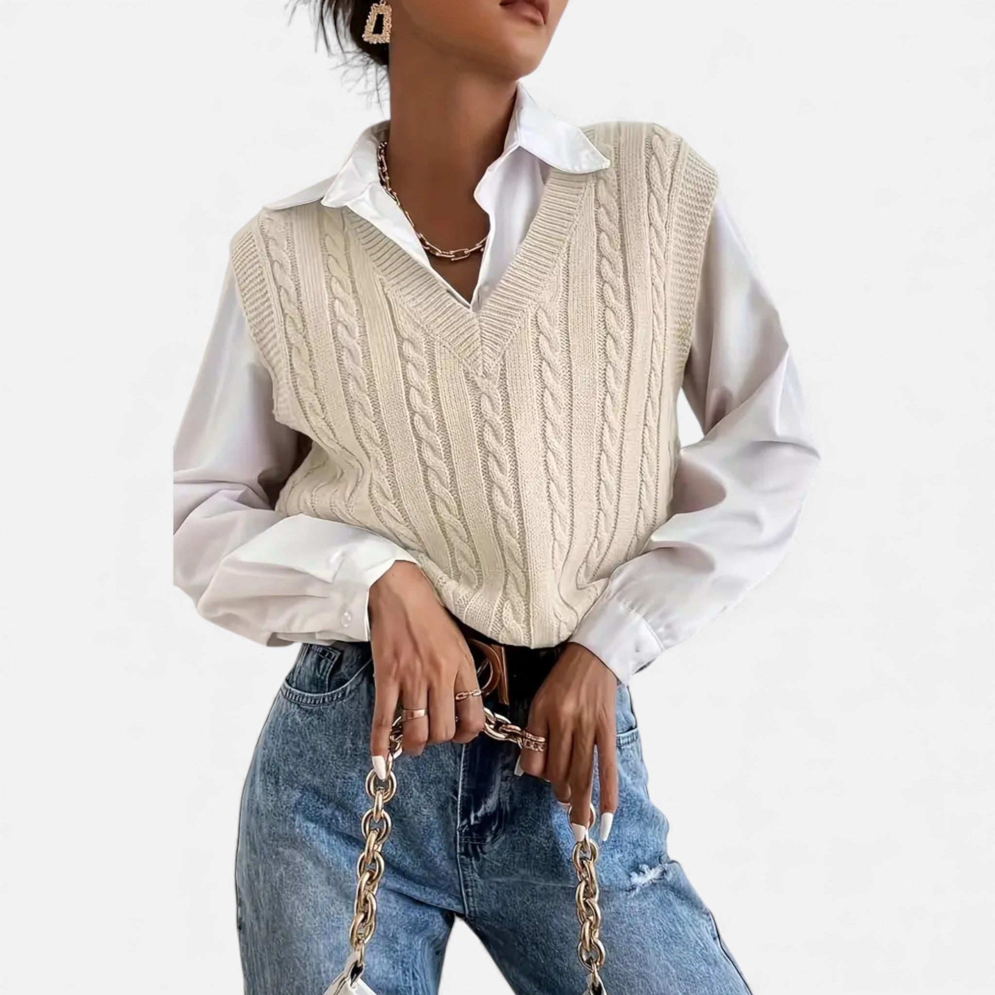 OldMoneyLook | Women’s Riviera Soft-Knit Sleeveless Vest