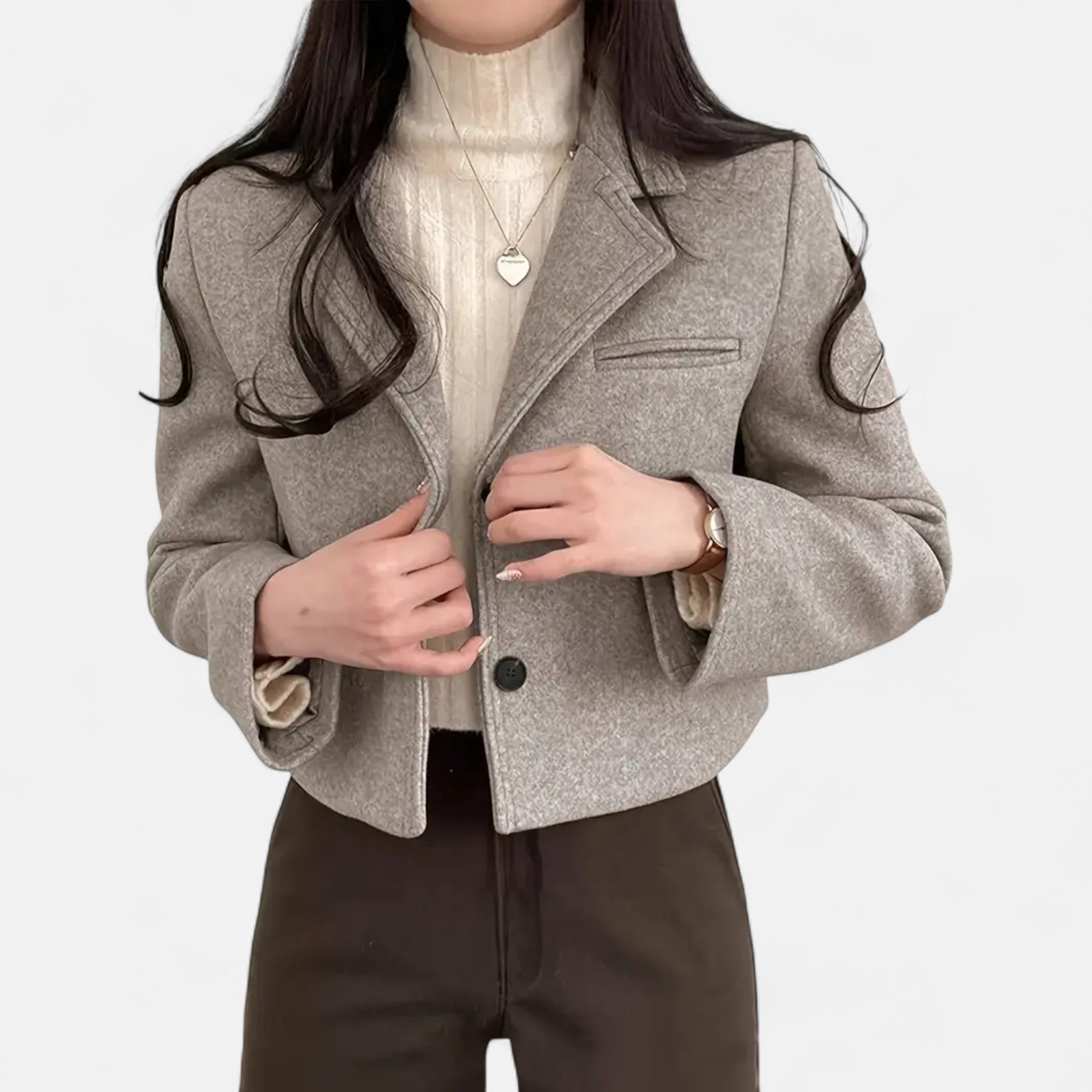 OldMoneyLook | Women’s Elegant Fleece-Lined Winter Jacket