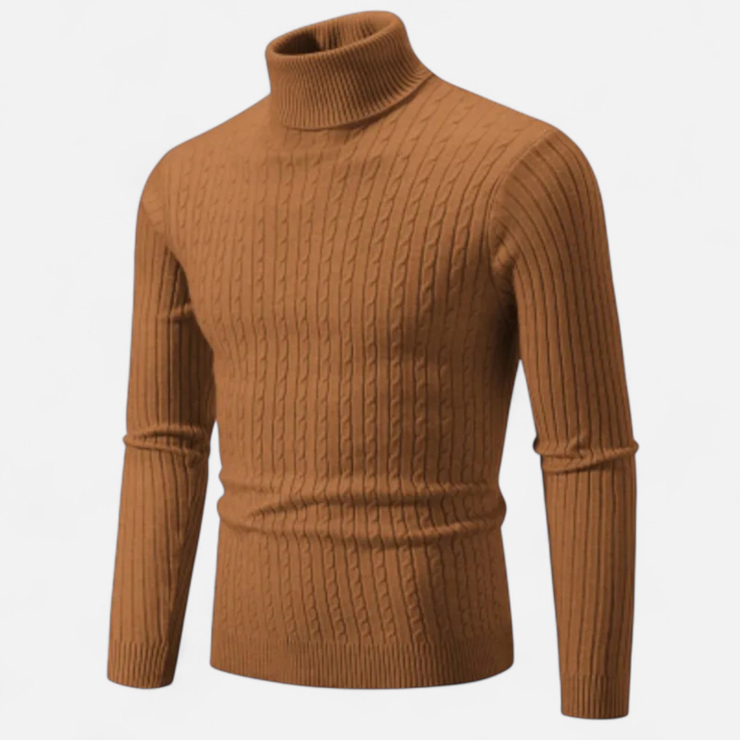 Men’s Wool Turtleneck Sweater – Winter Elegance