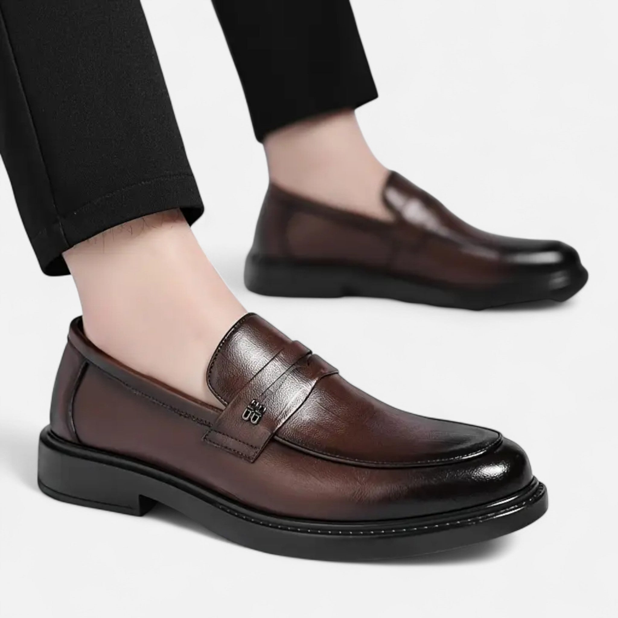 OldMoneyLook | Men’s Leather Buckle Loafers