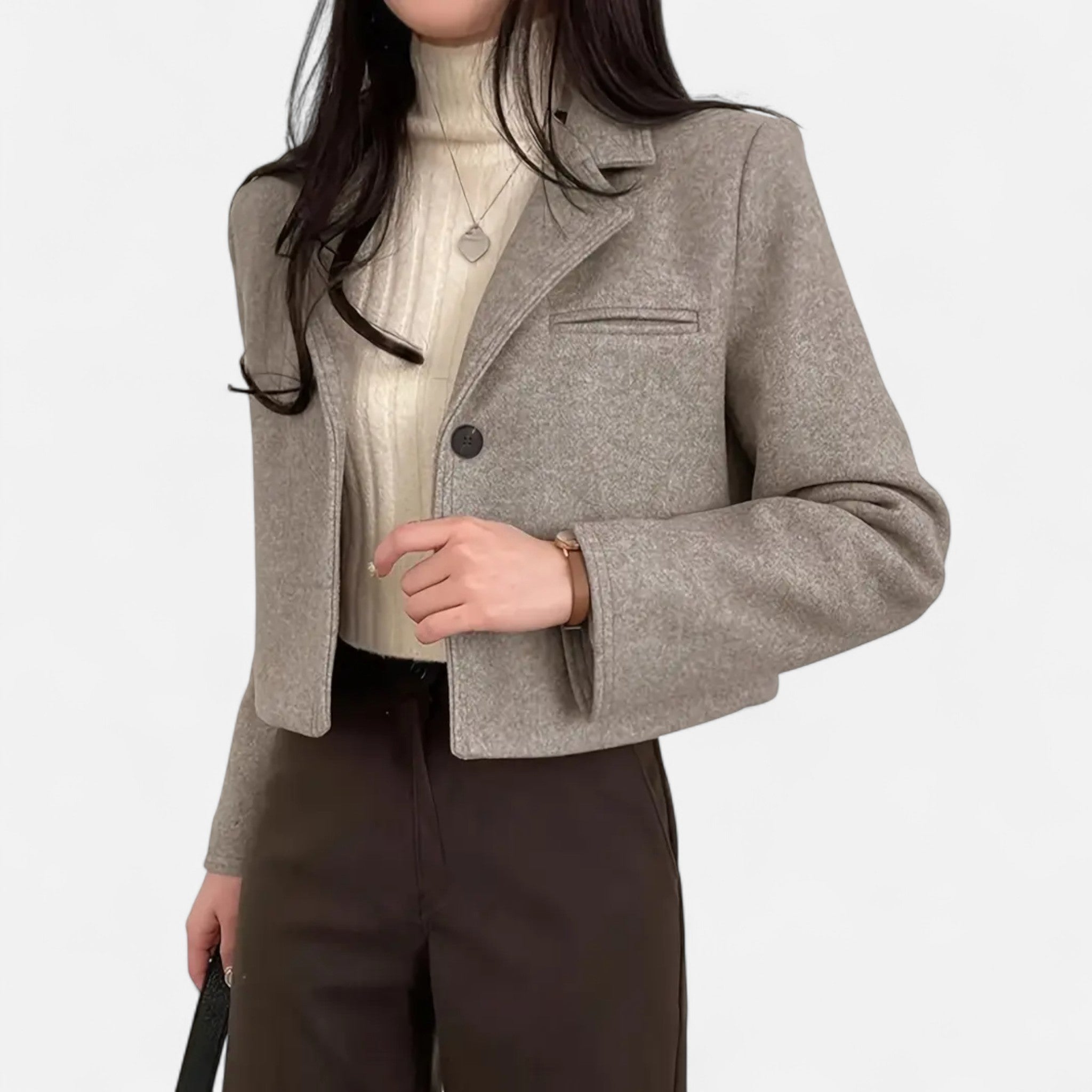 OldMoneyLook | Women’s Elegant Fleece-Lined Winter Jacket