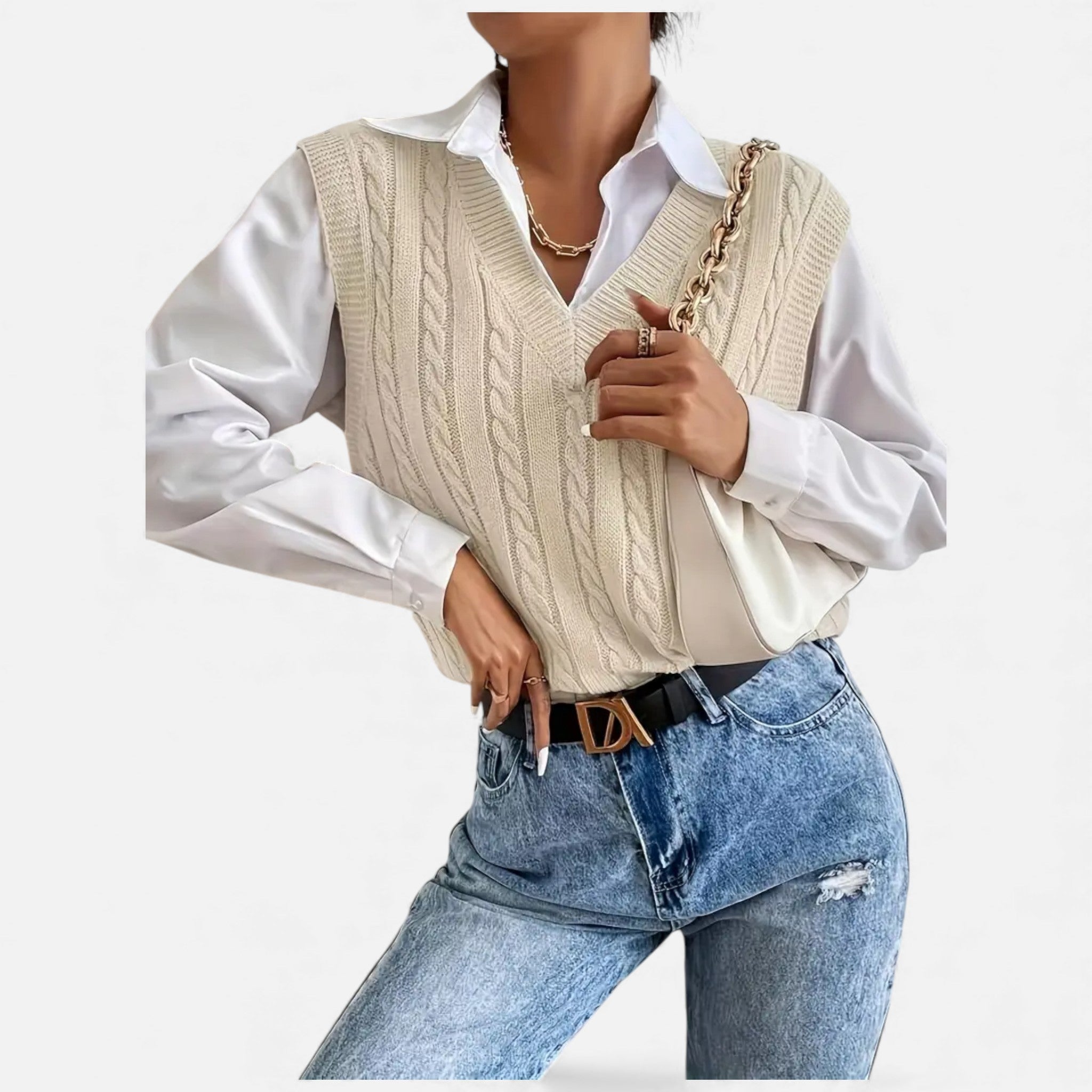 OldMoneyLook | Women’s Riviera Soft-Knit Sleeveless Vest