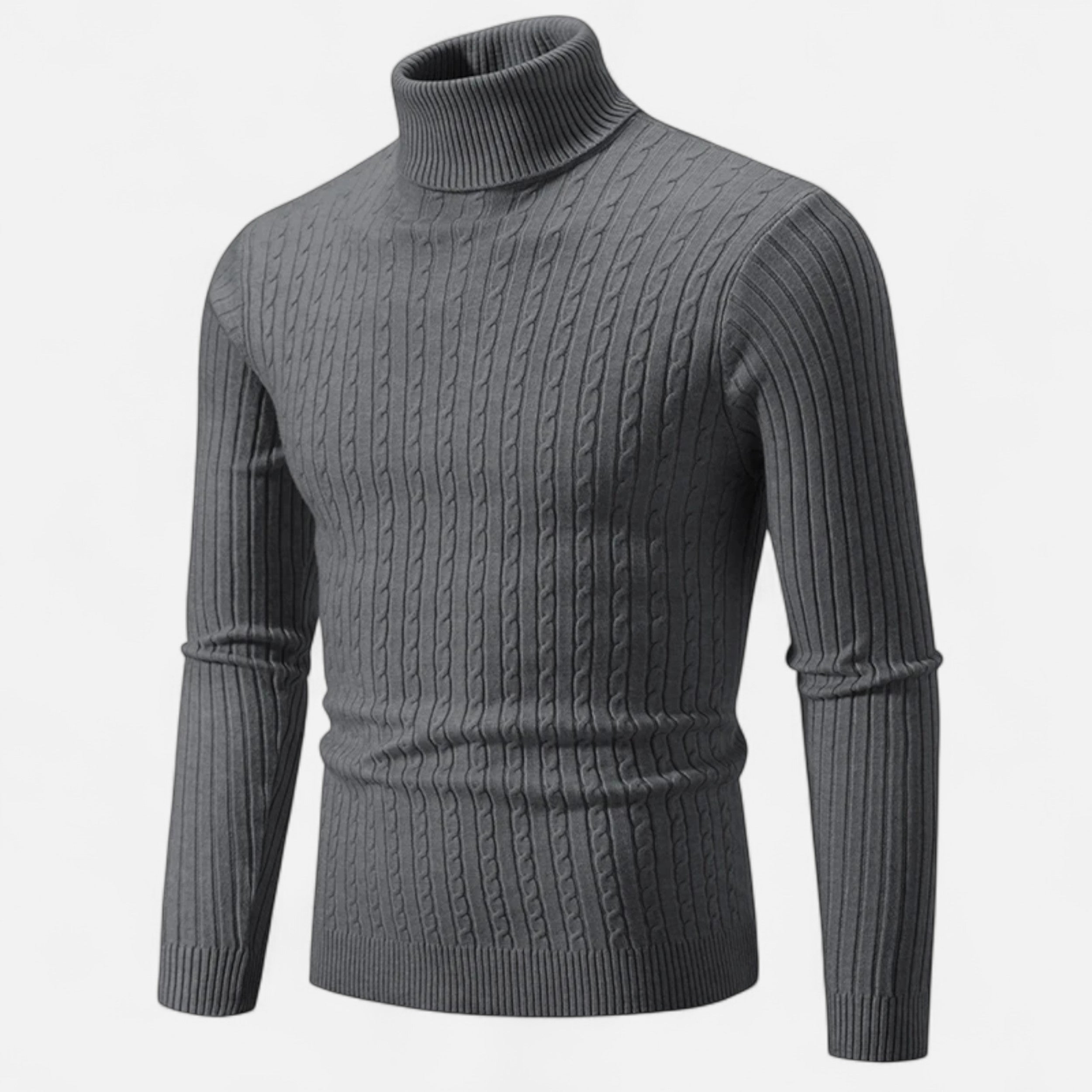Men’s Wool Turtleneck Sweater – Winter Elegance