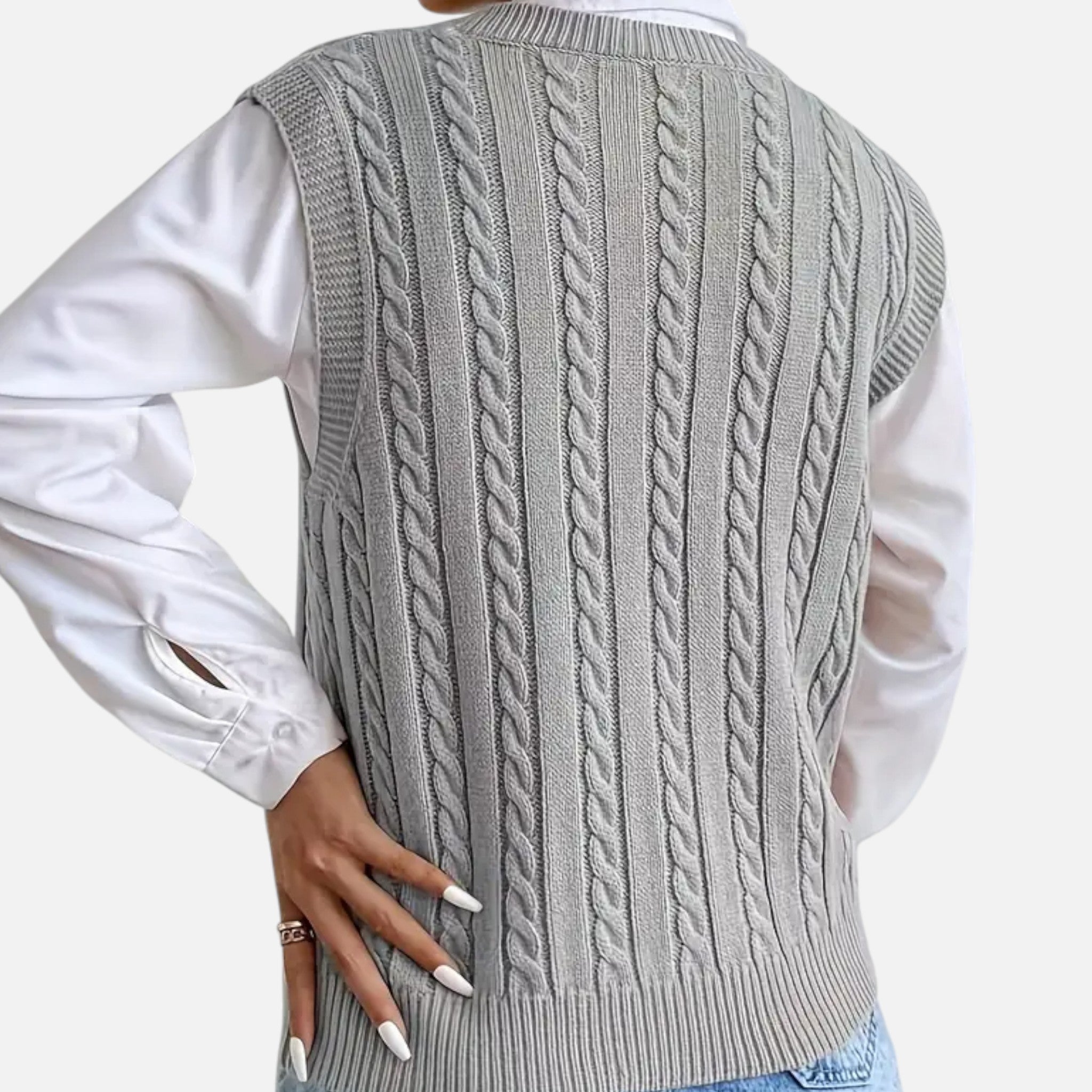 OldMoneyLook | Women’s Classic Knit Sweater Vest