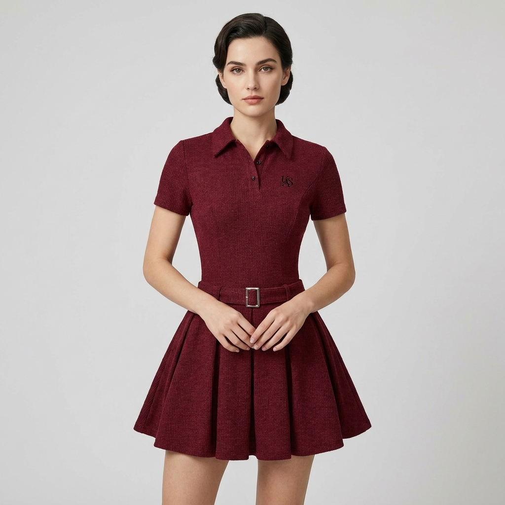 OLDMONEYLOOK | Women’s Classic Pleated Midi Dress