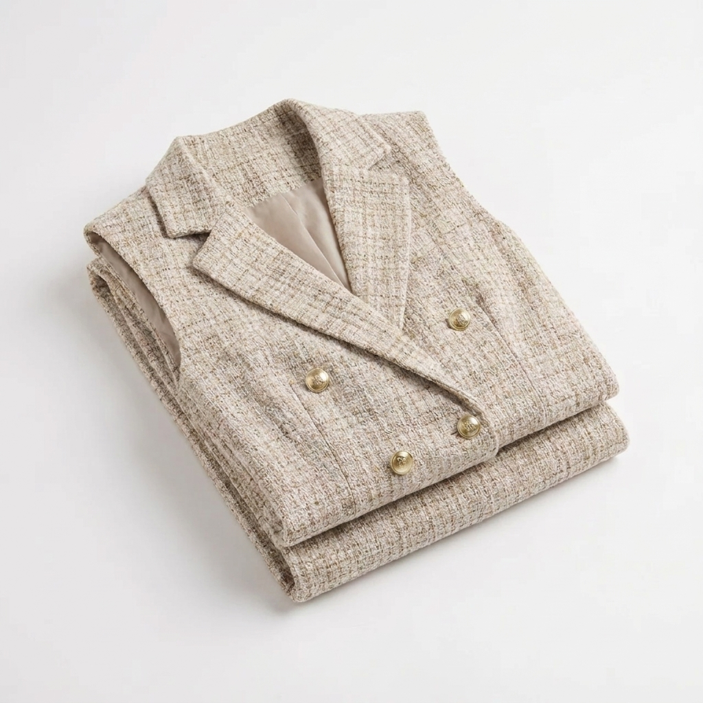 OLDMONEYLOOK | Women’s Classic Plaid Tweed Suit