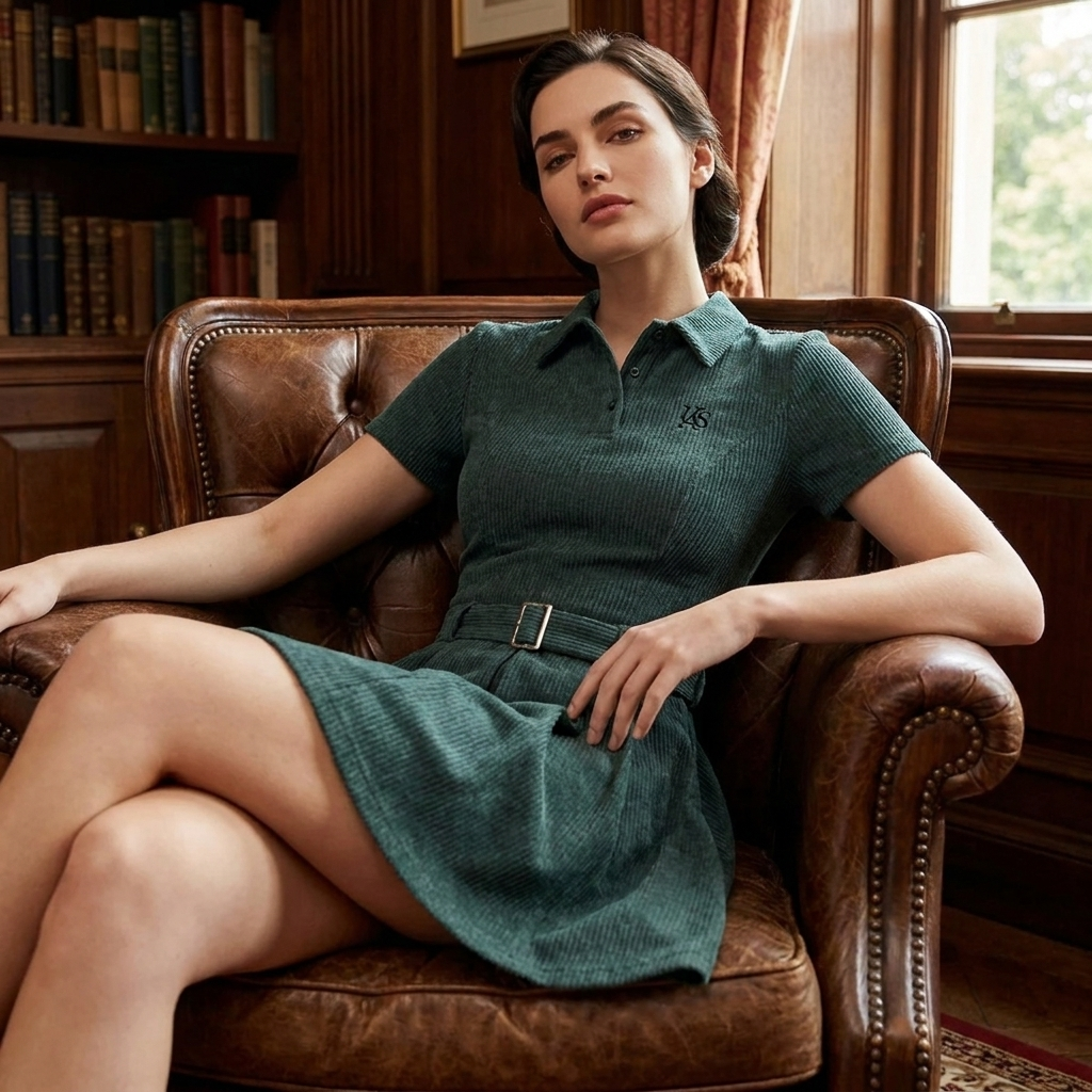 OLDMONEYLOOK | Women’s Classic Pleated Midi Dress