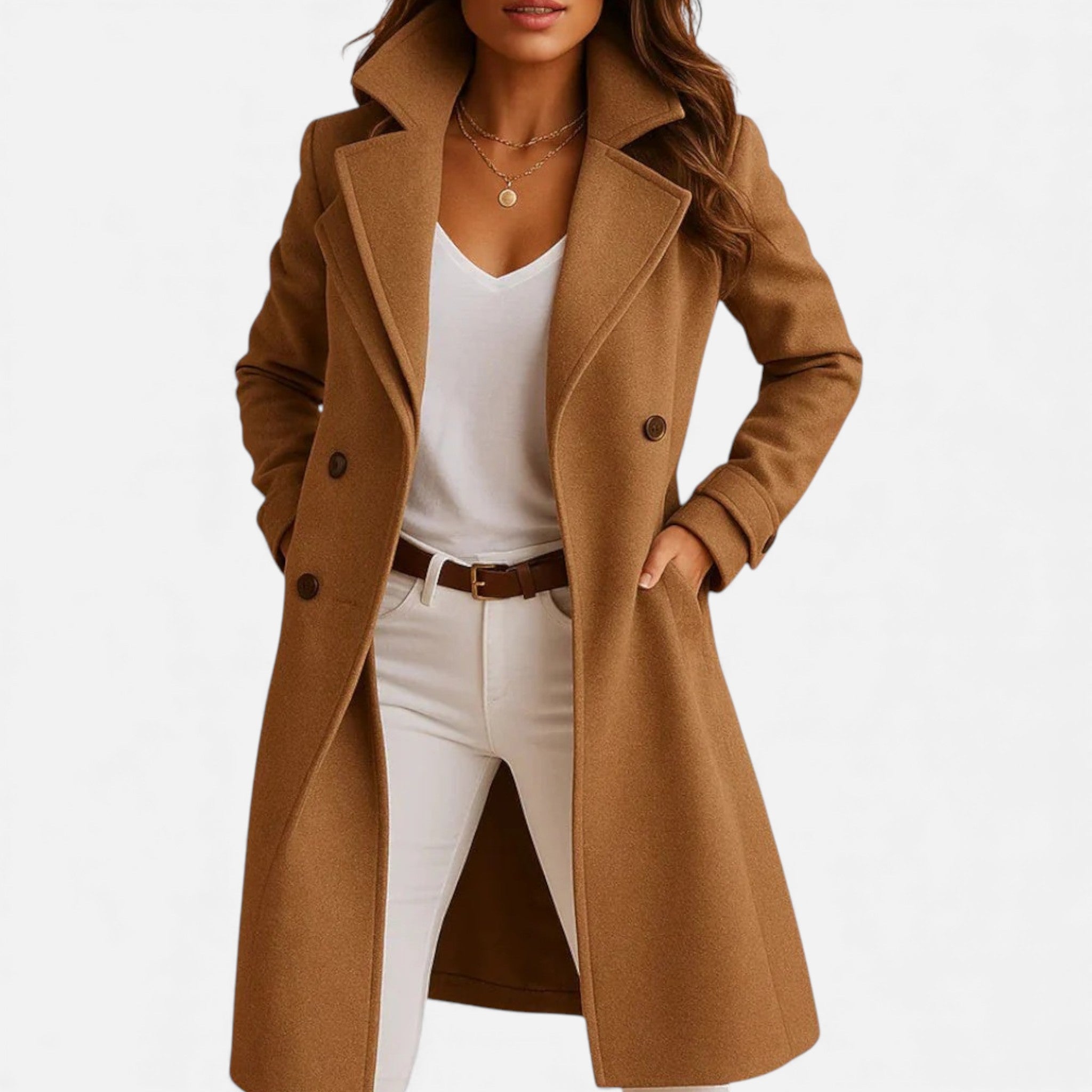 OldMoneyLook | Women’s Long Wool Coat (Heritage Overcoat)