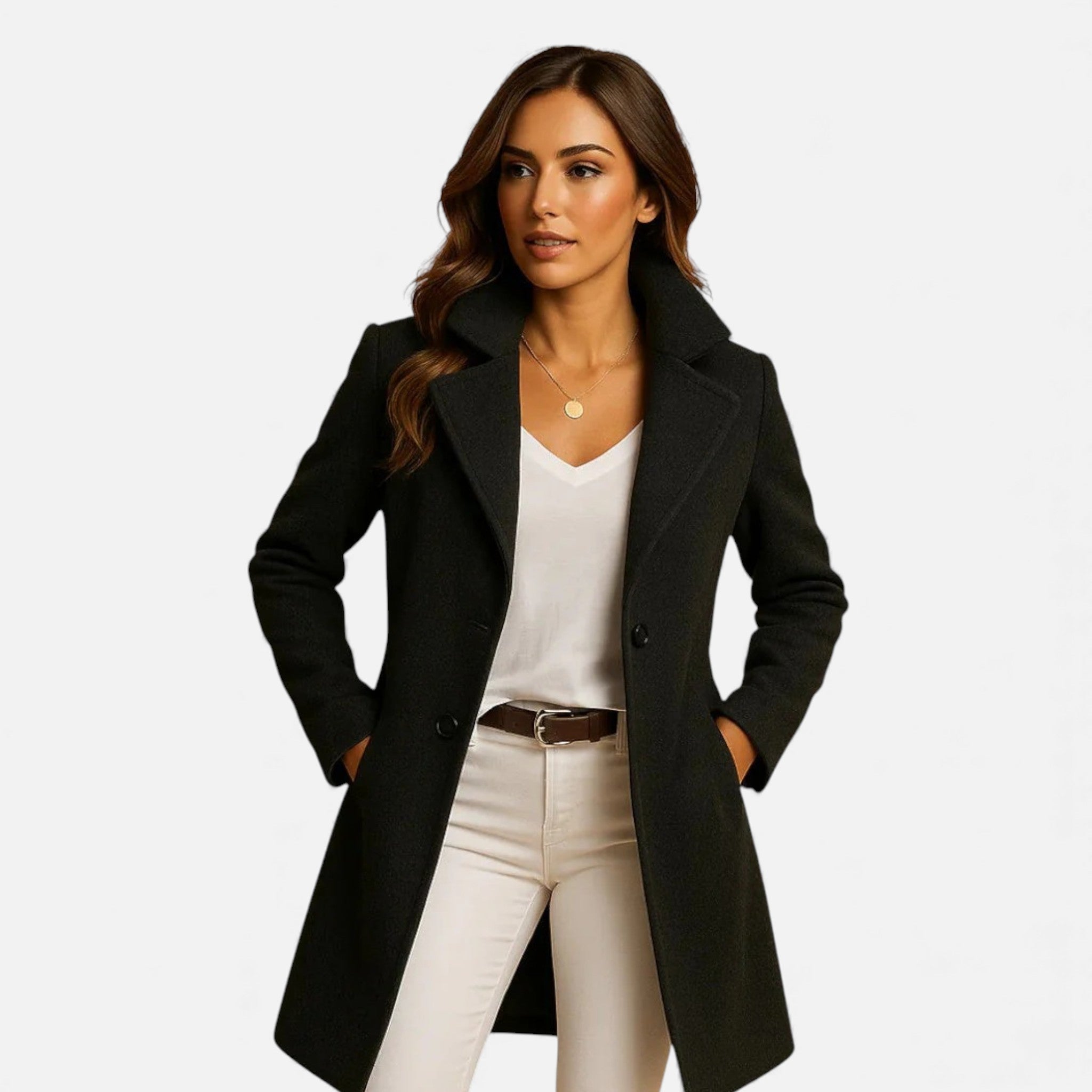 OldMoneyLook | Women’s Long Wool Coat (Heritage Overcoat)