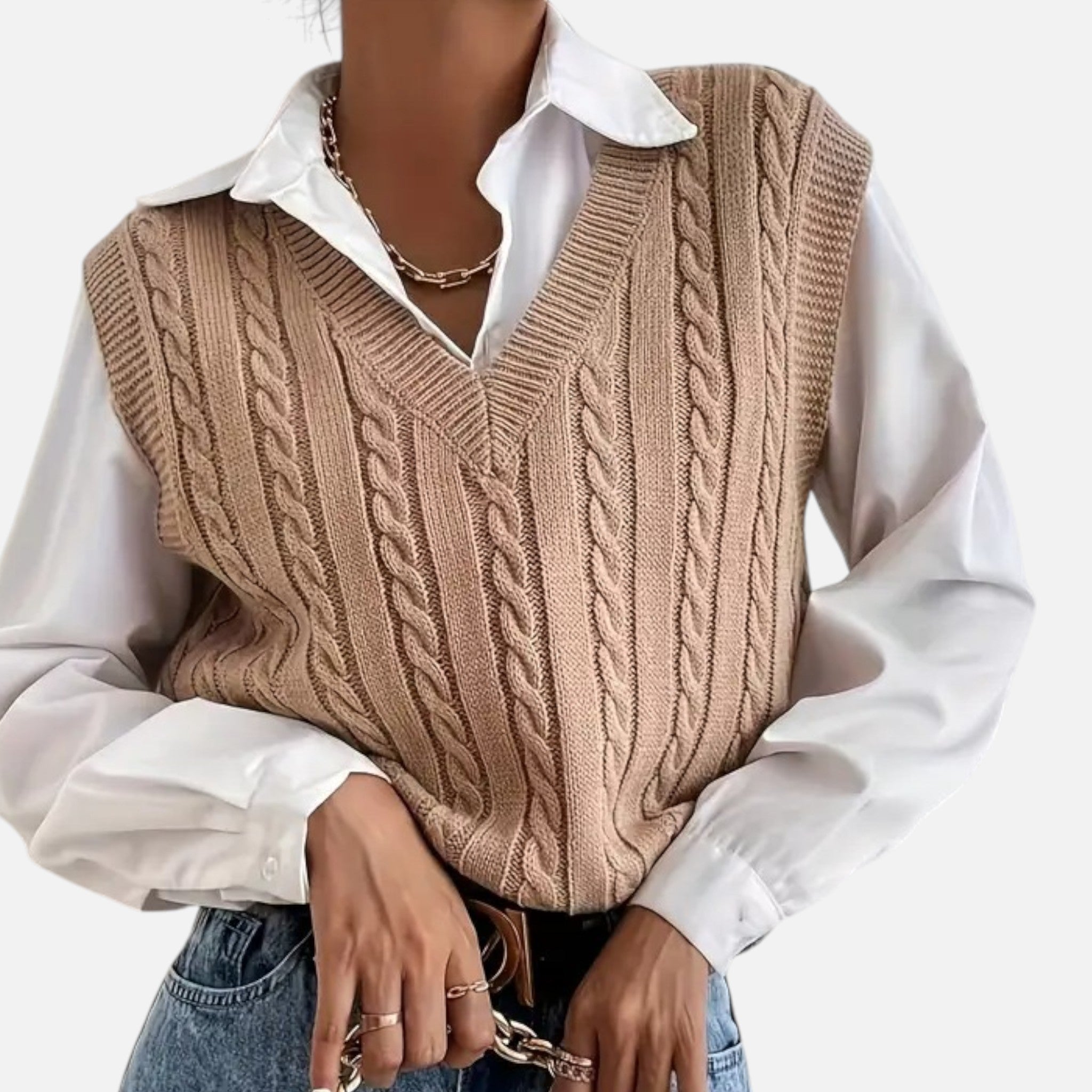 OldMoneyLook | Women’s Classic Knit Sweater Vest