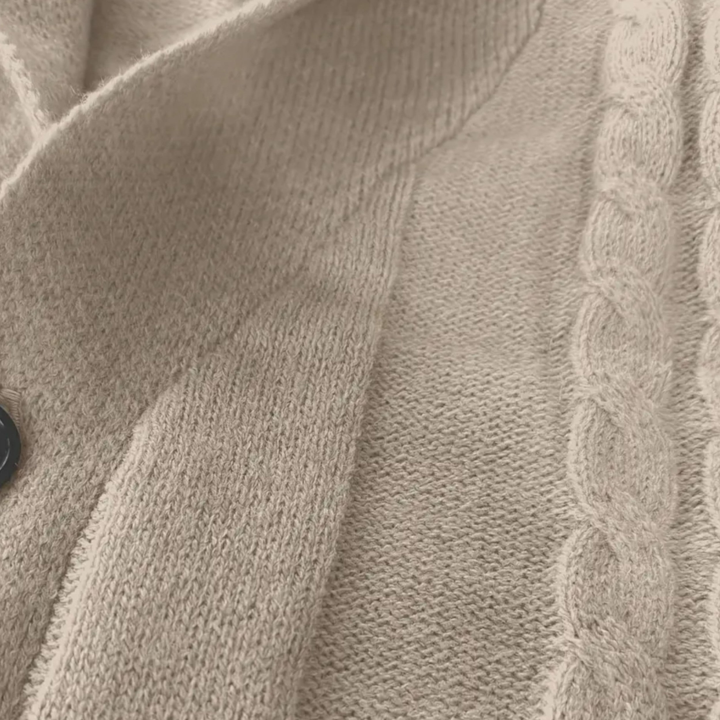 Men’s Cable-Knit Cardigan – Autumn Heritage Style