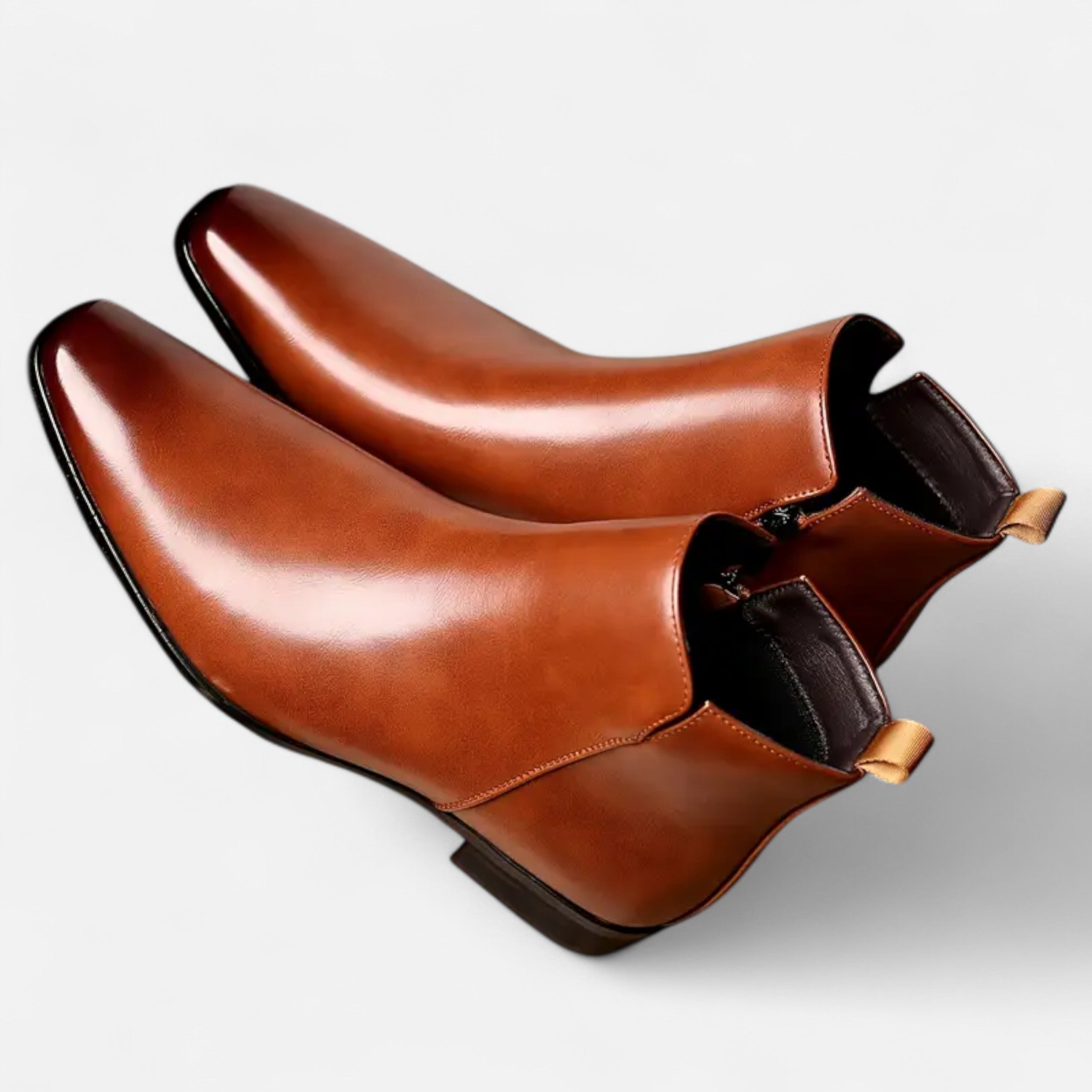 Men’s Vintage Leather Lace-Up Business Boots