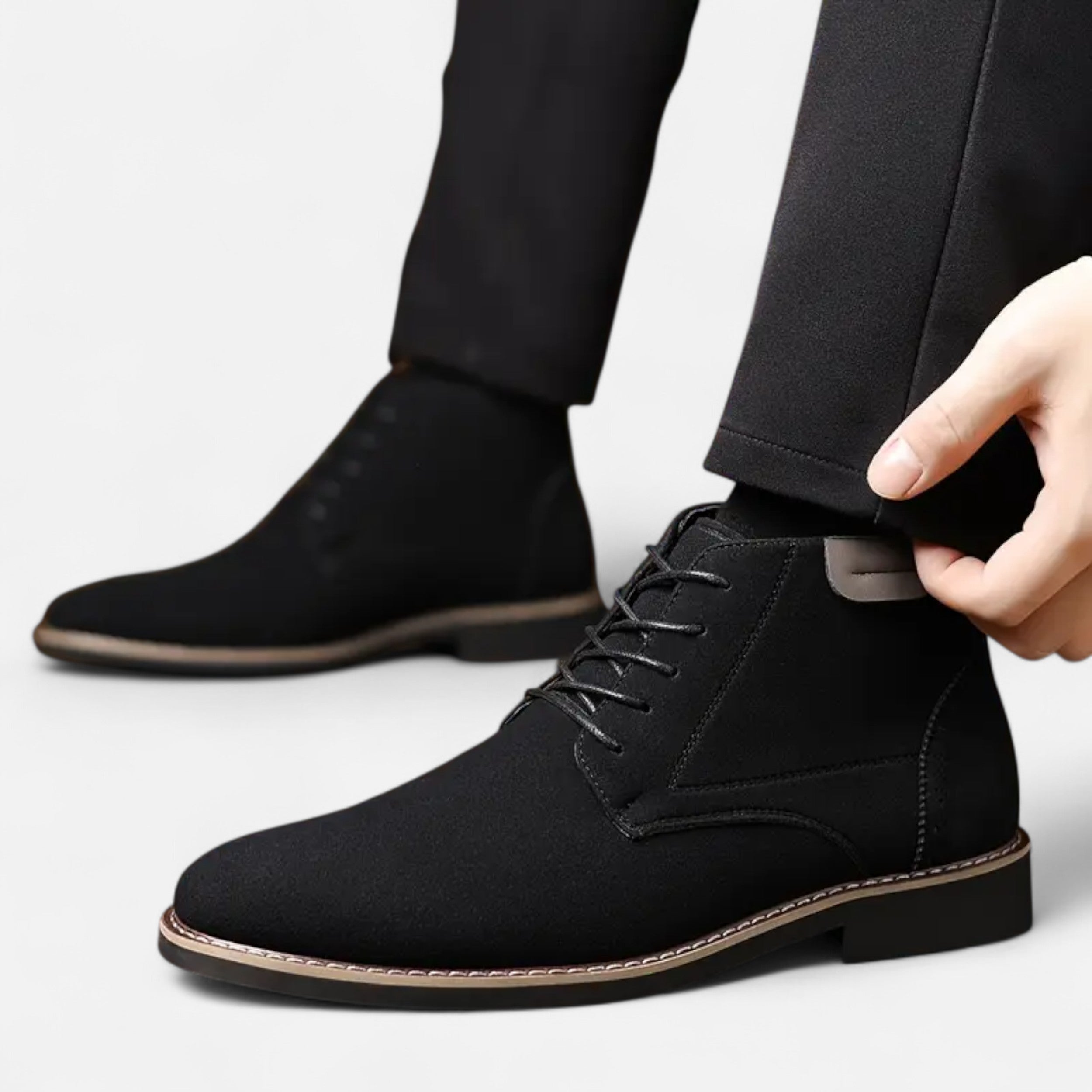 Men’s Retro Business Lace-Up Boots