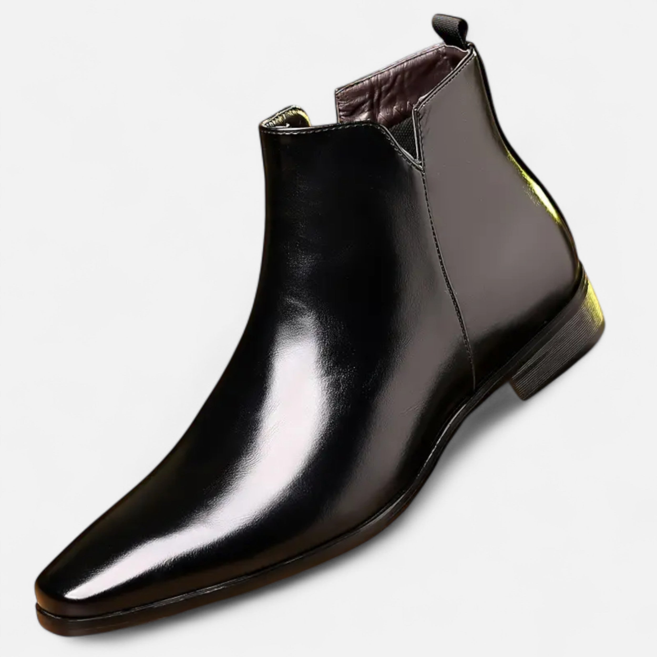 Men’s Vintage Leather Lace-Up Business Boots