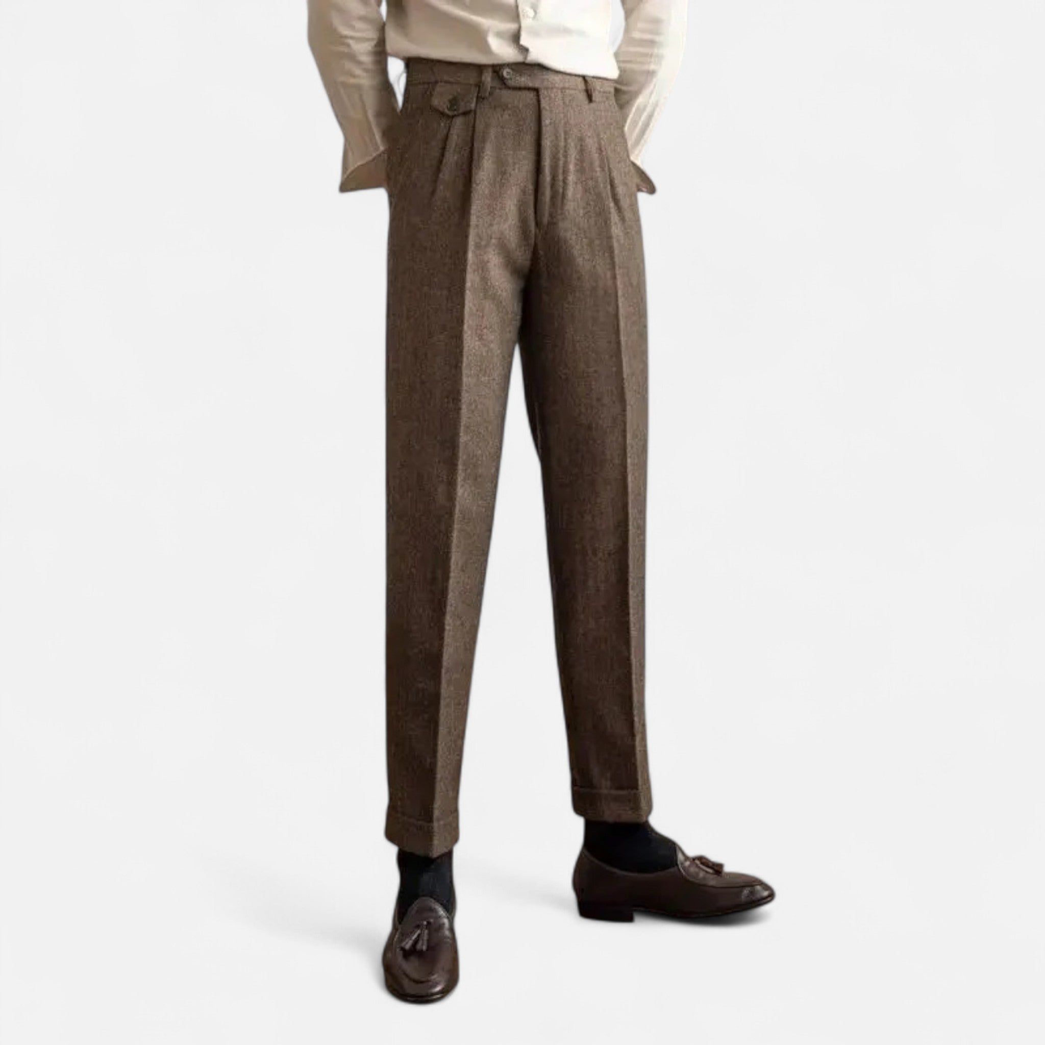 OldMoneyLook | Men’s Classic Wool Straight Pants
