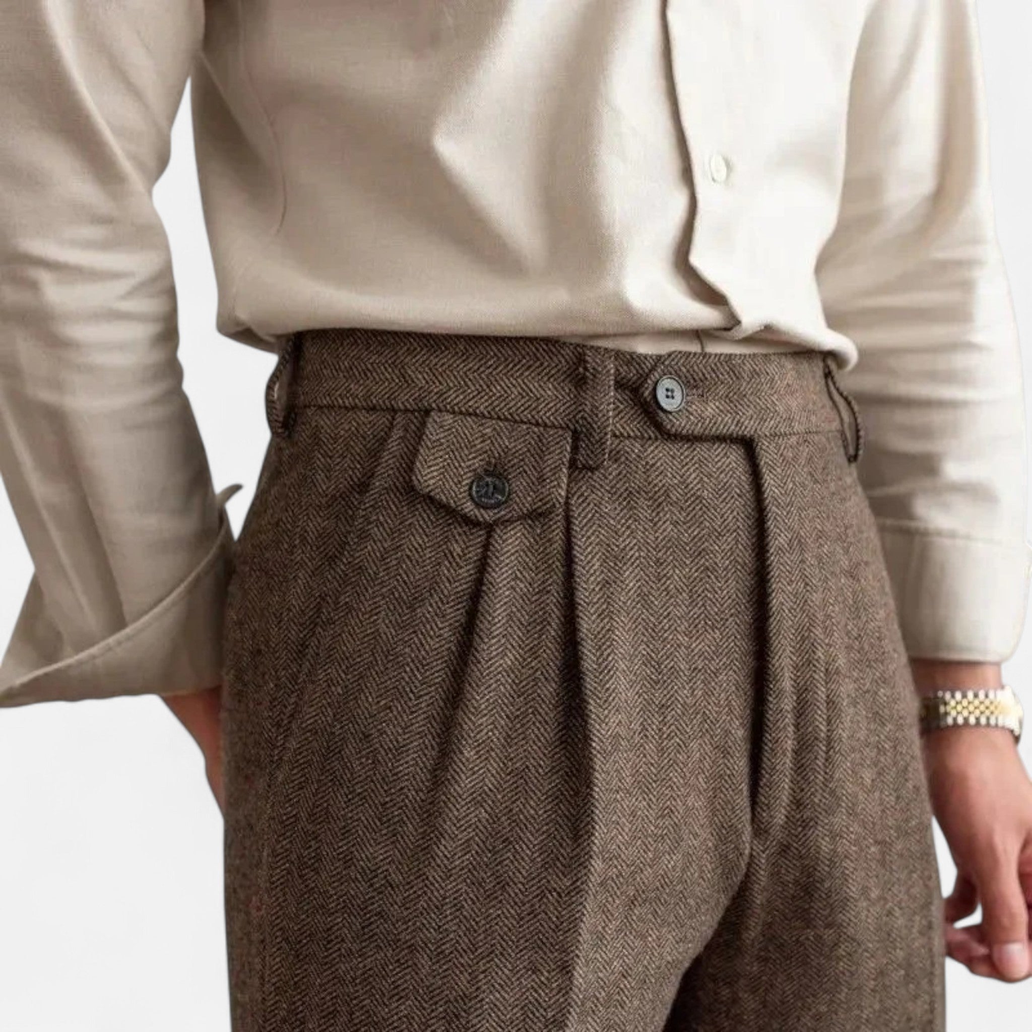 OldMoneyLook | Men’s Classic Wool Straight Pants