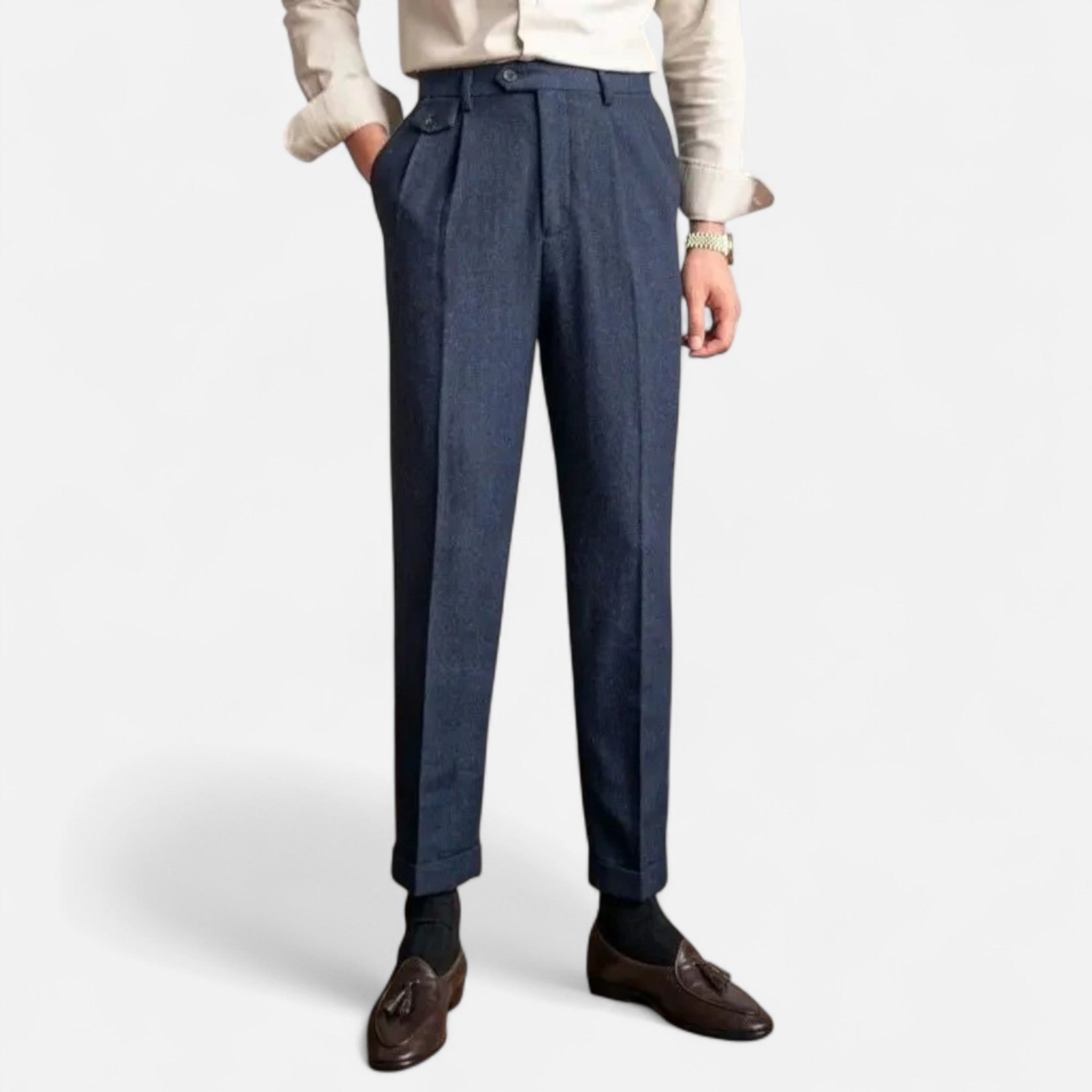 OldMoneyLook | Men’s Classic Wool Straight Pants