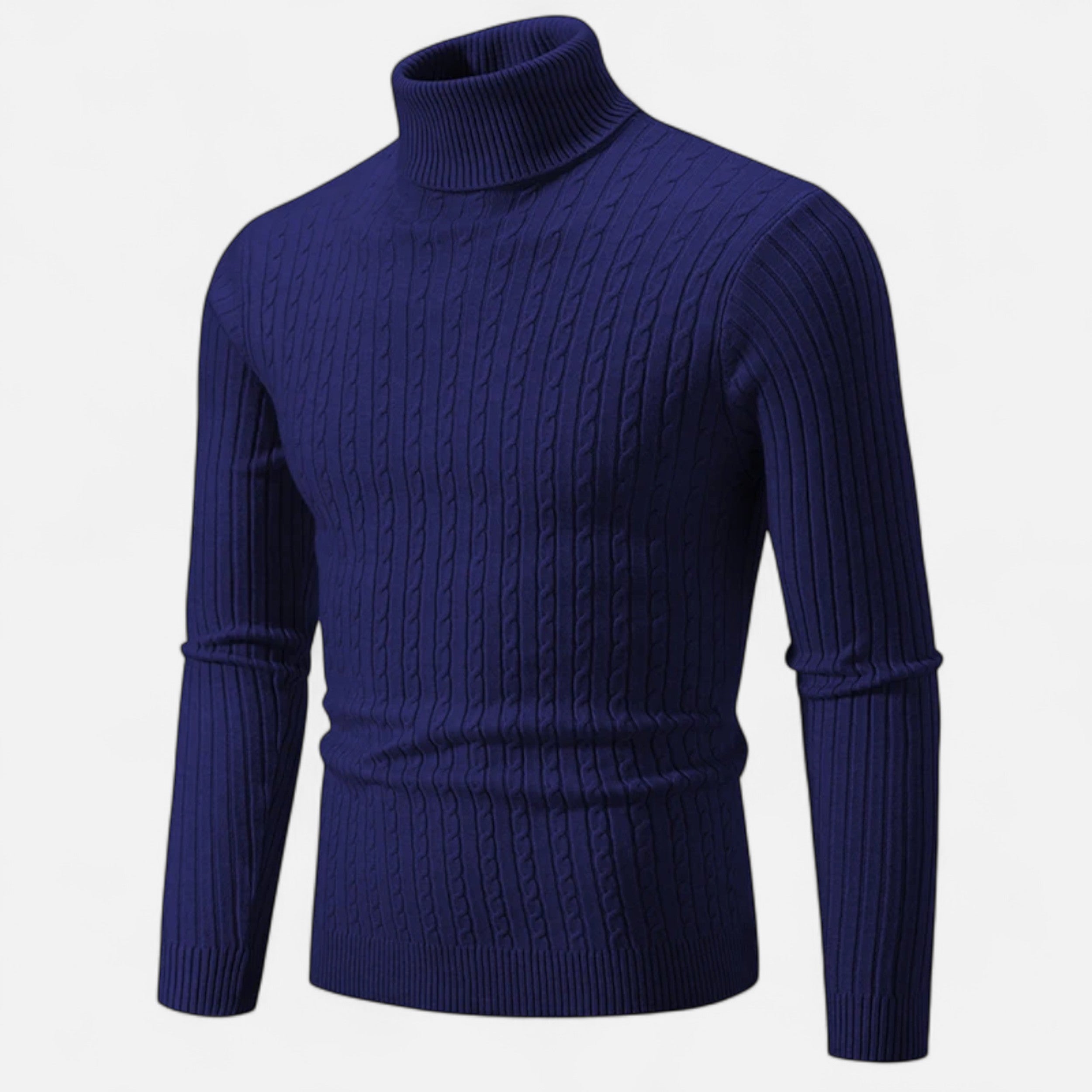 Men’s Wool Turtleneck Sweater – Winter Elegance