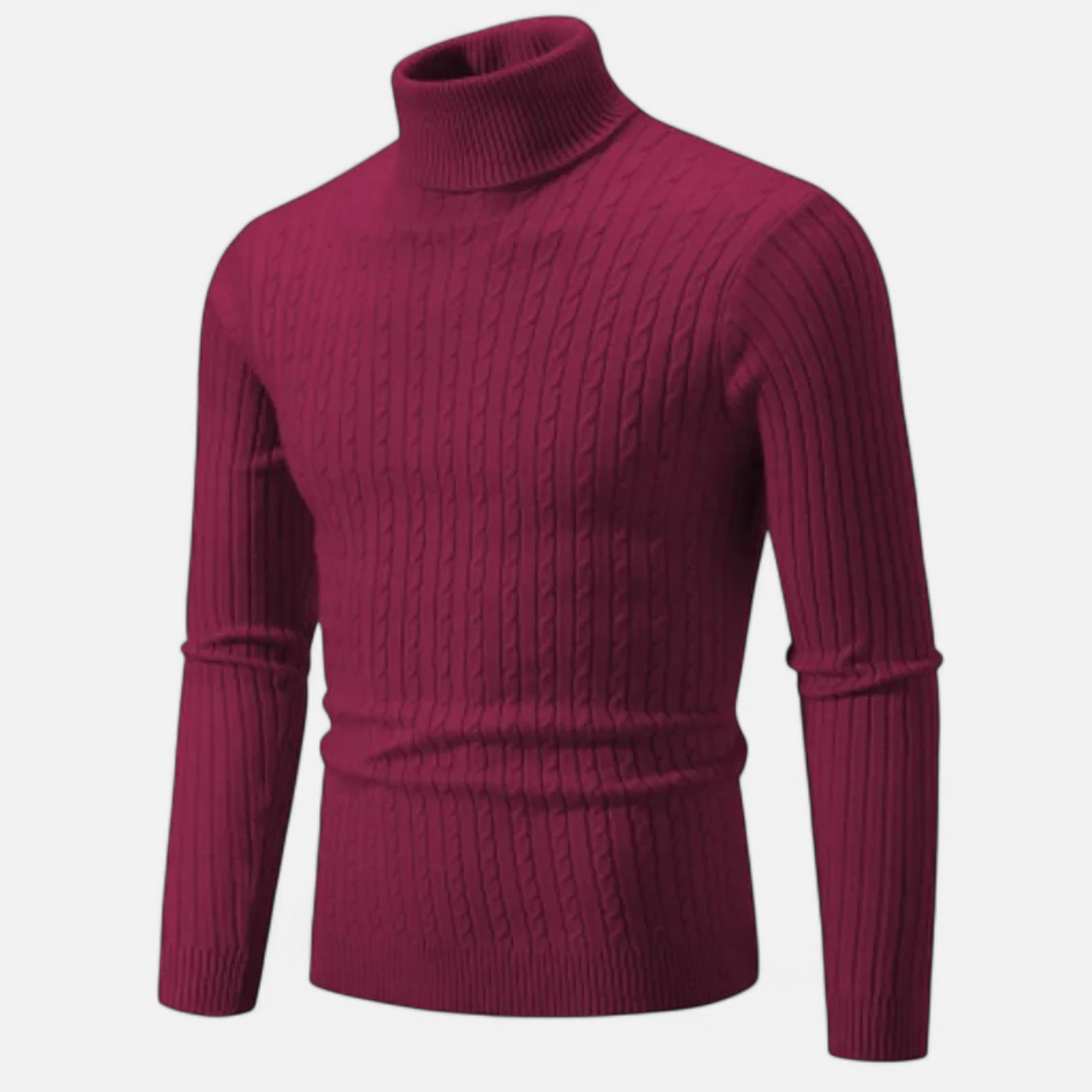 Men’s Wool Turtleneck Sweater – Winter Elegance