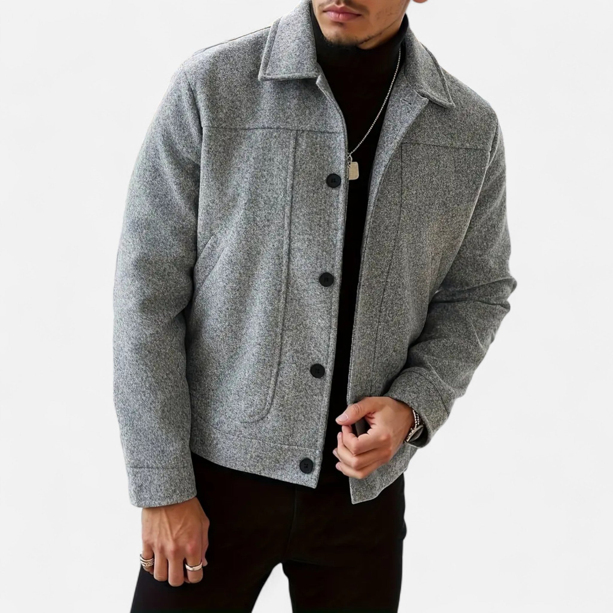 OldMoneyLook | Men’s Classic Button-Up Jacket