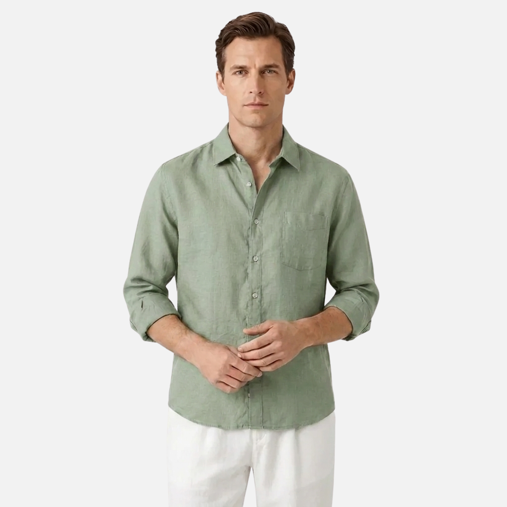 OLDMONEYLOOK | Men’s Classic Linen Shirt