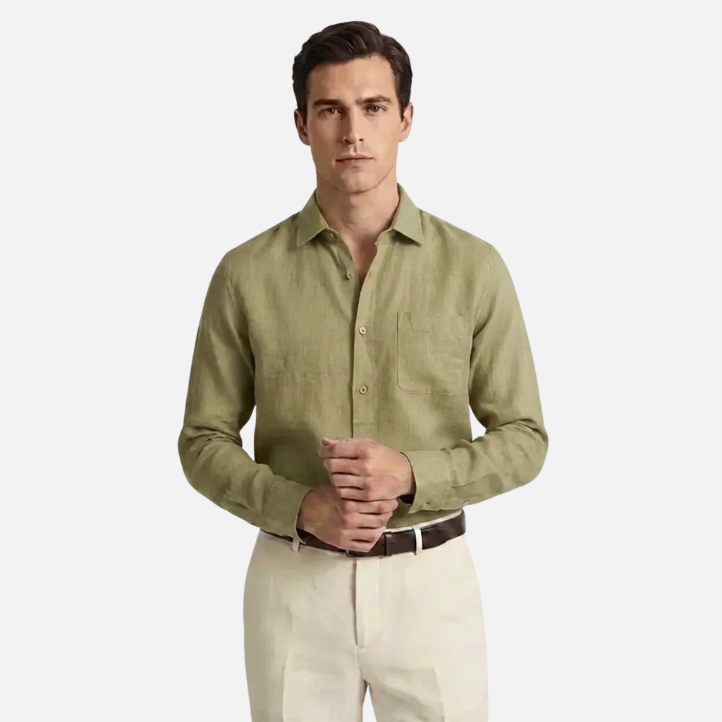 OLDMONEYLOOK | Men’s Refined Linen Shirt