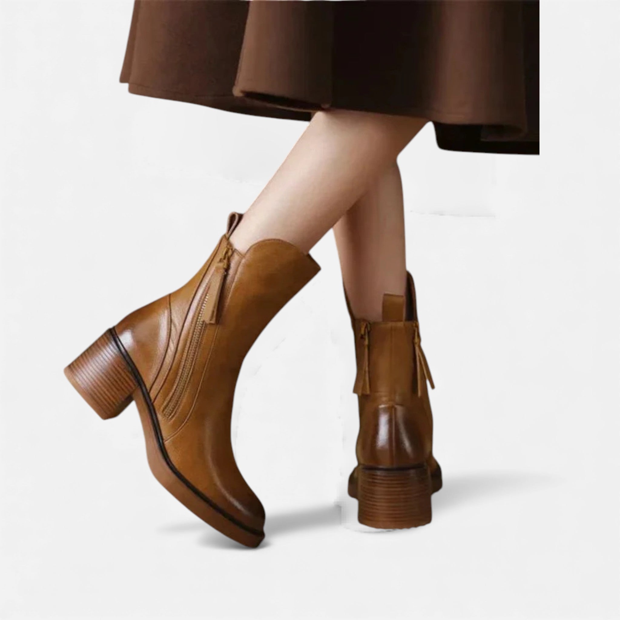OldMoneyLook | Women’s Heritage Leather Heel Boot