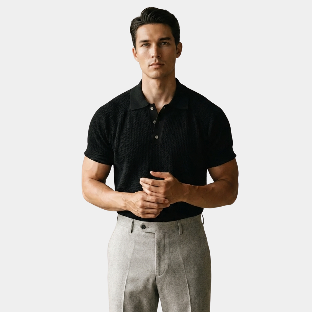 OLDMONEYLOOK | Men’s Refined Summer Knit Shirt