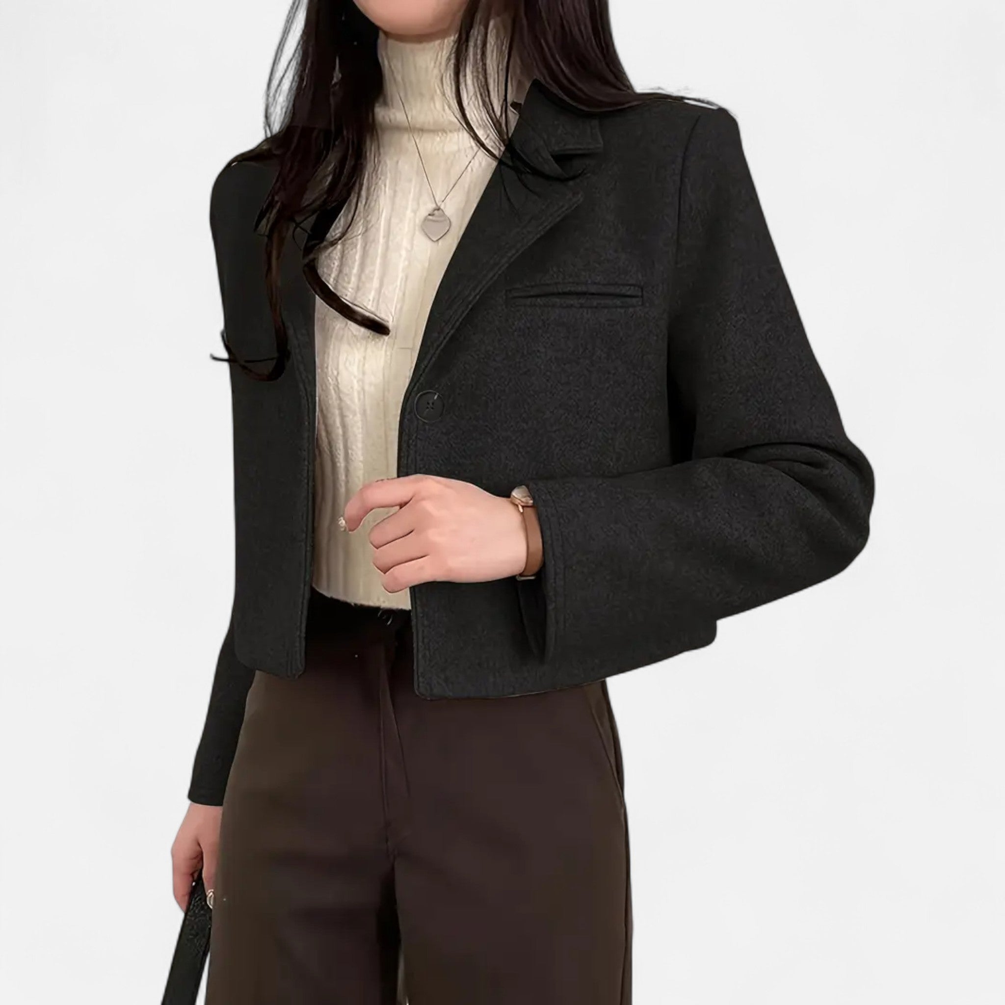 OldMoneyLook | Women’s Elegant Fleece-Lined Winter Jacket