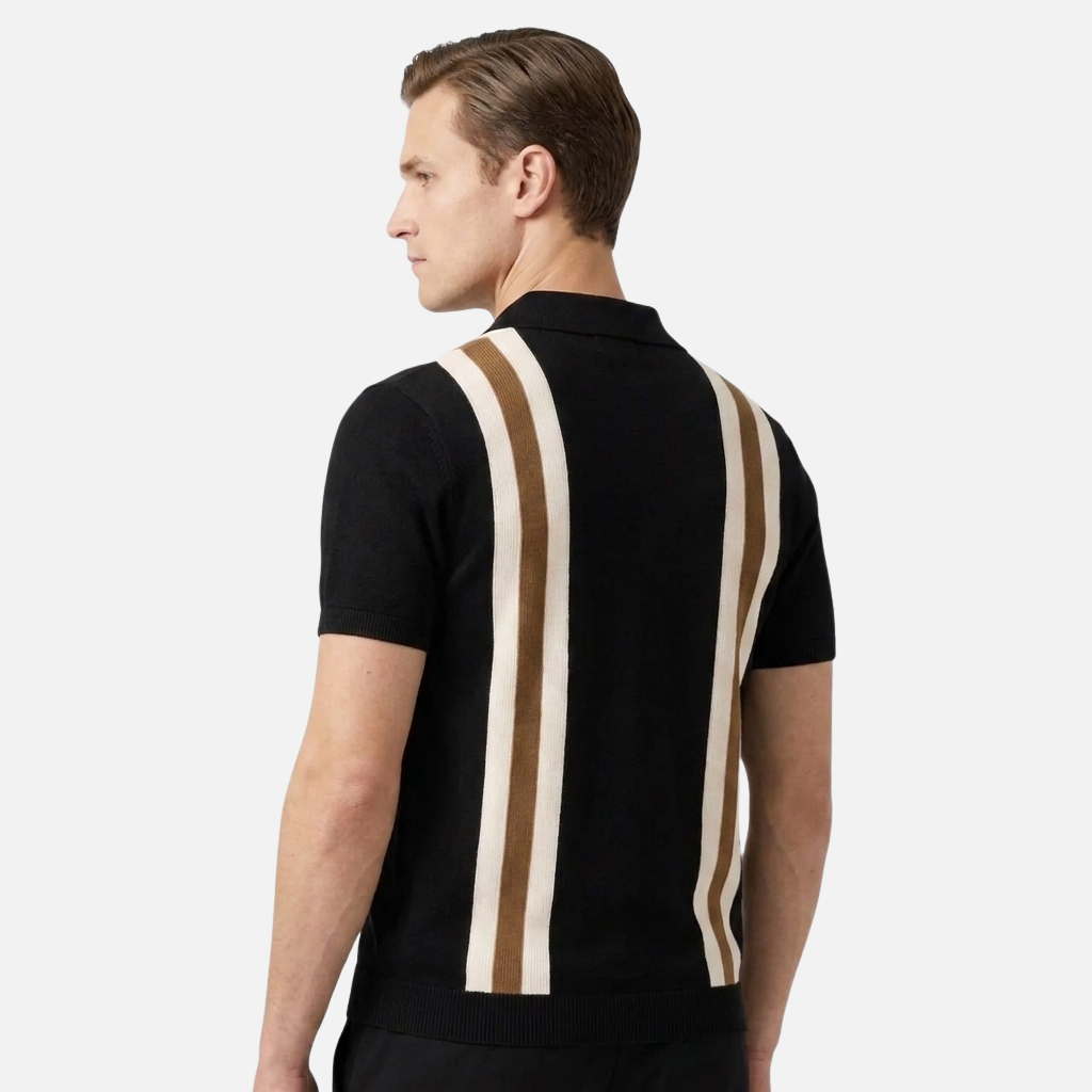 OLDMONEYLOOK | Men’s Refined Knit Zip Polo