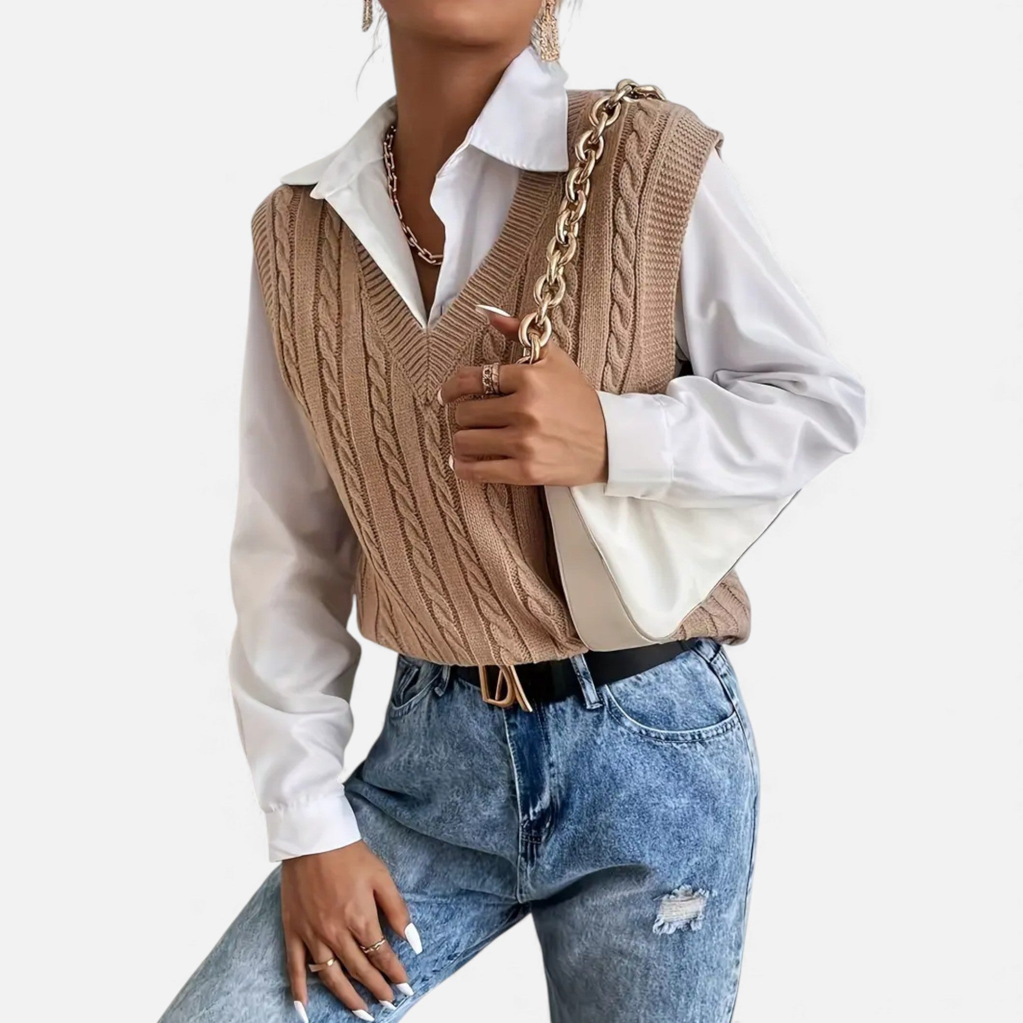 OldMoneyLook | Women’s Riviera Soft-Knit Sleeveless Vest