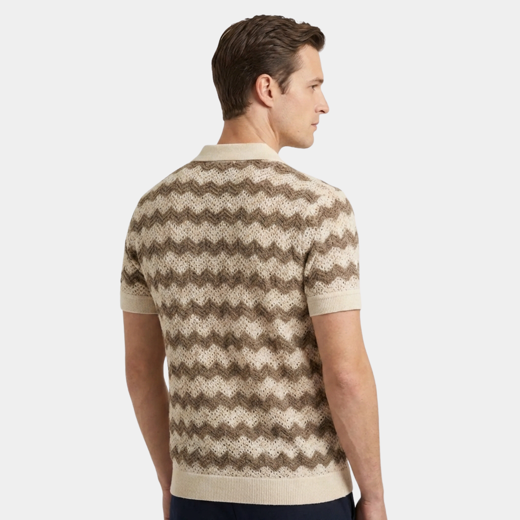 OLDMONEYLOOK | Men’s Refined Knit Polo Shirt